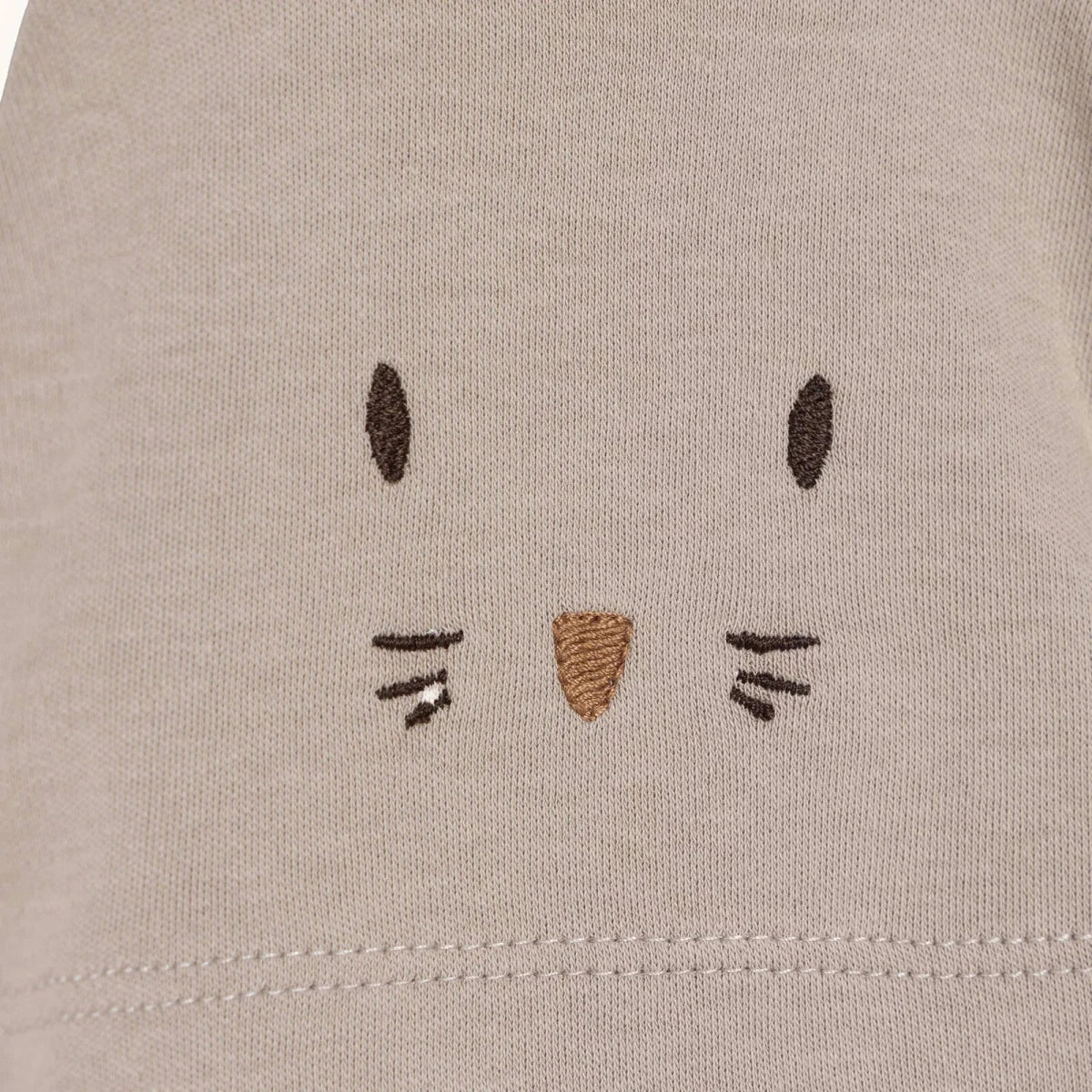 Bebetto Boys Vest Hat & Footed Bottom Set Animal Print Snap Fastening Baby Carrot Envelope Neck Full - Brown - Image 5
