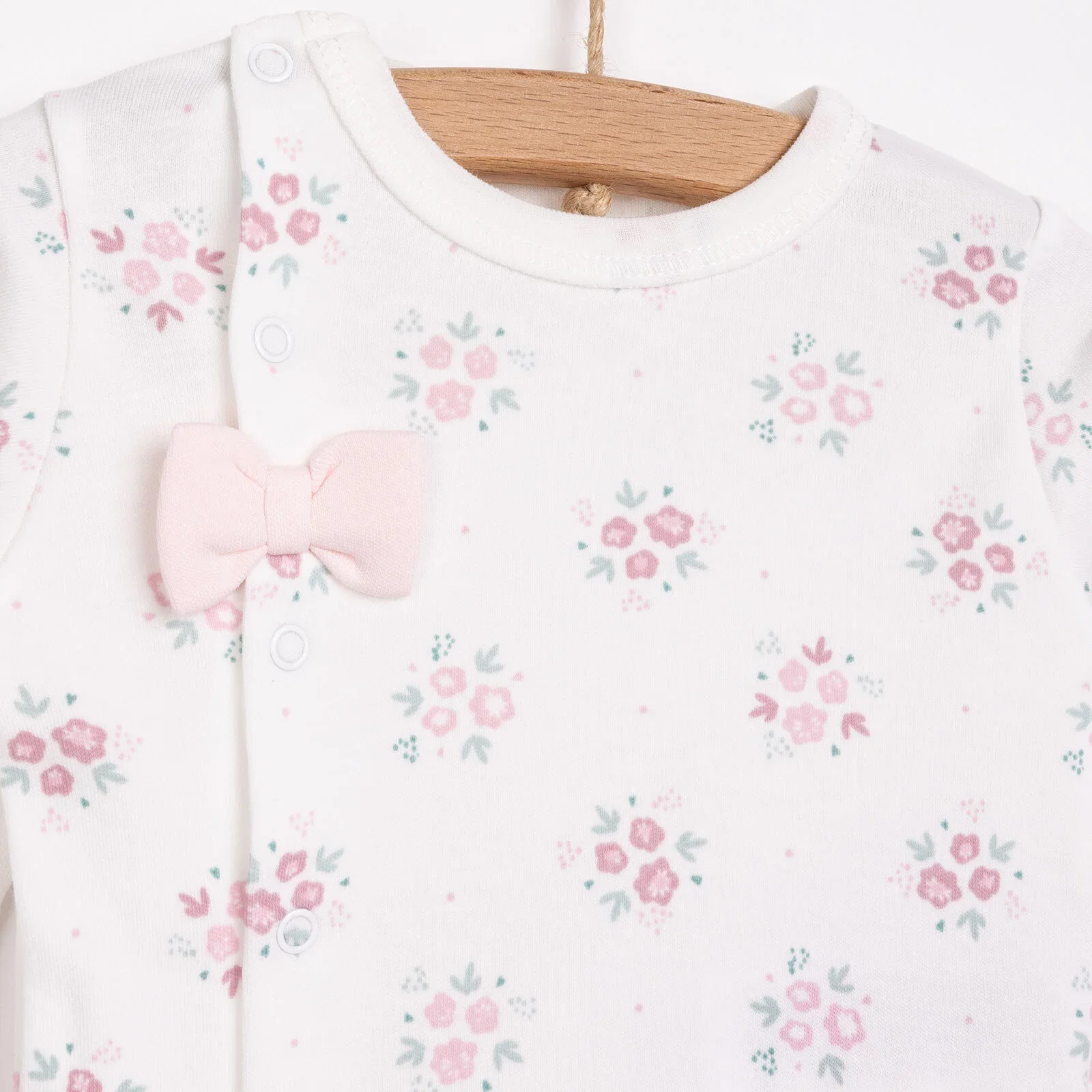 Bebetto Flowers Girl 5 Piece Newborn Set - Salmon - Image 3