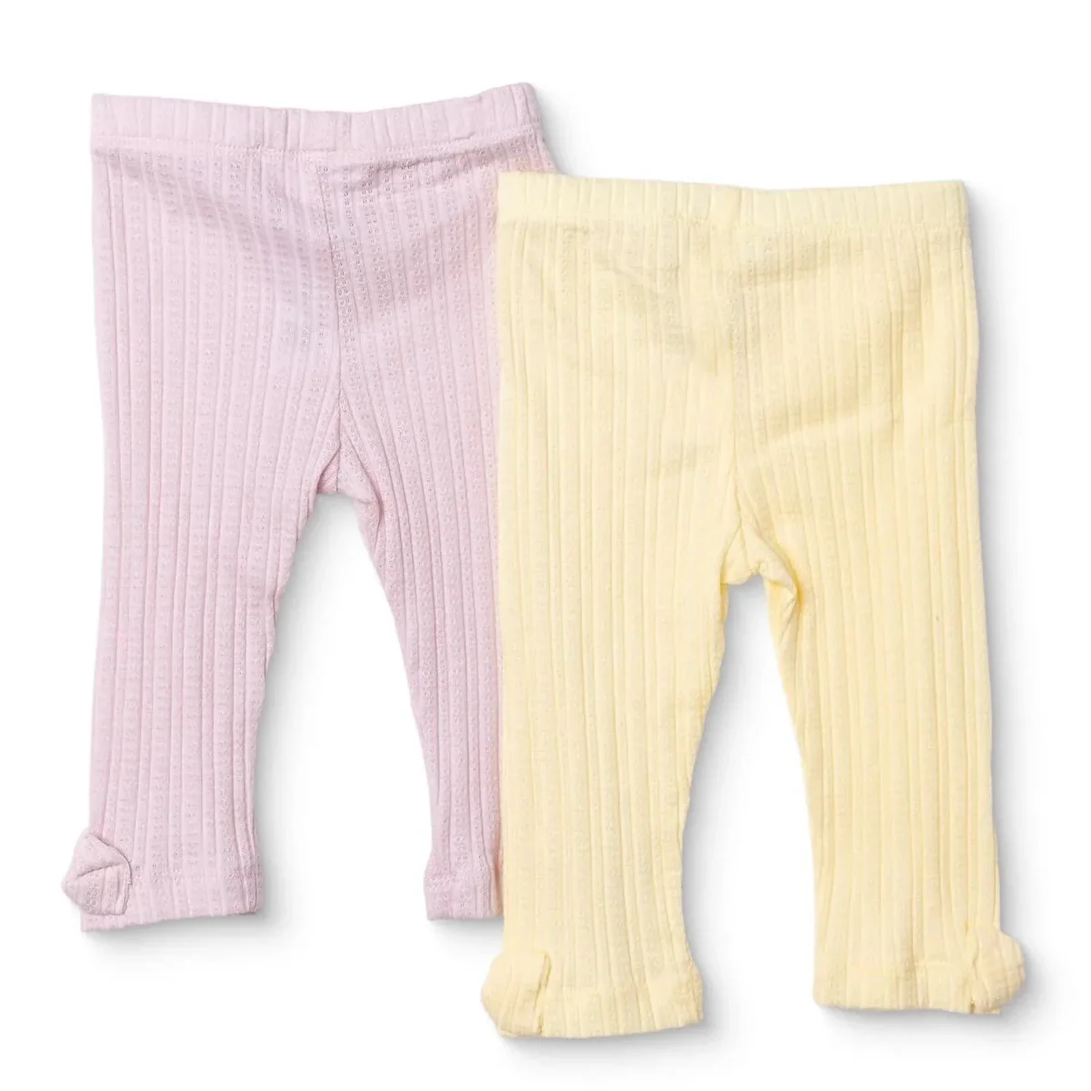 Bebetto Girls Pack of 2 Footless Trousers - Pink - Image 2