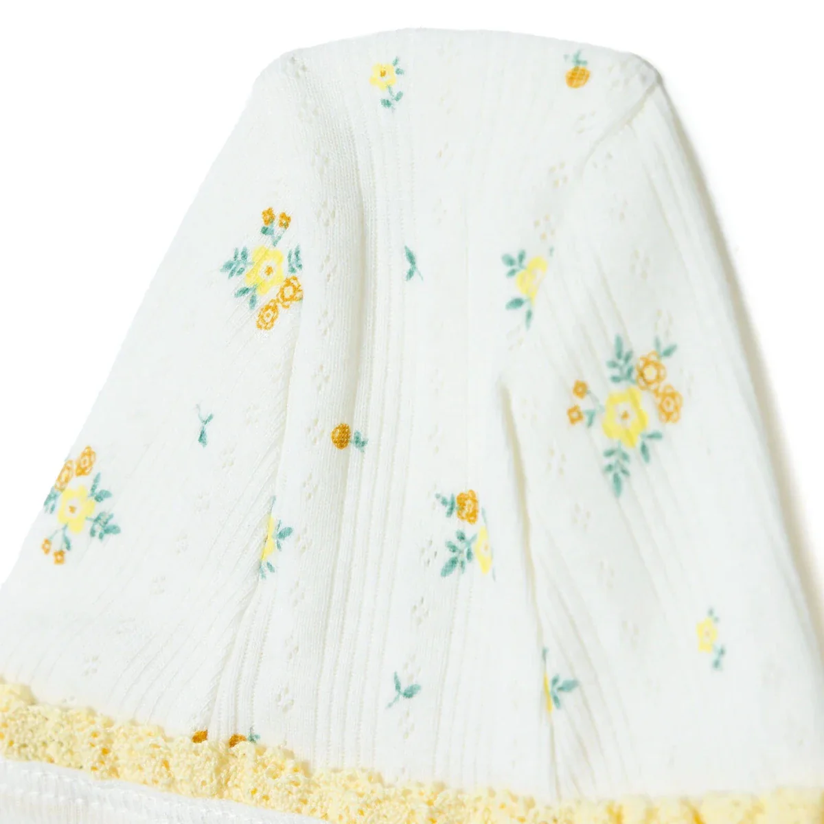 Bebetto Girls 100% Cotton 5-Piece Hospital Pack Envelope Neck - Yellow - Image 4