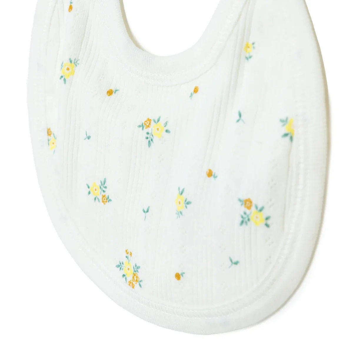 Bebetto Girls 100% Cotton 5-Piece Hospital Pack Envelope Neck - Yellow - Image 8
