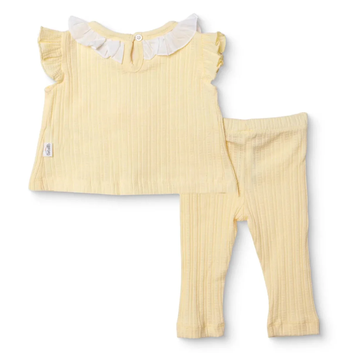 Bebetto Girls Blouse & Leggings Set - Yellow - Image 2