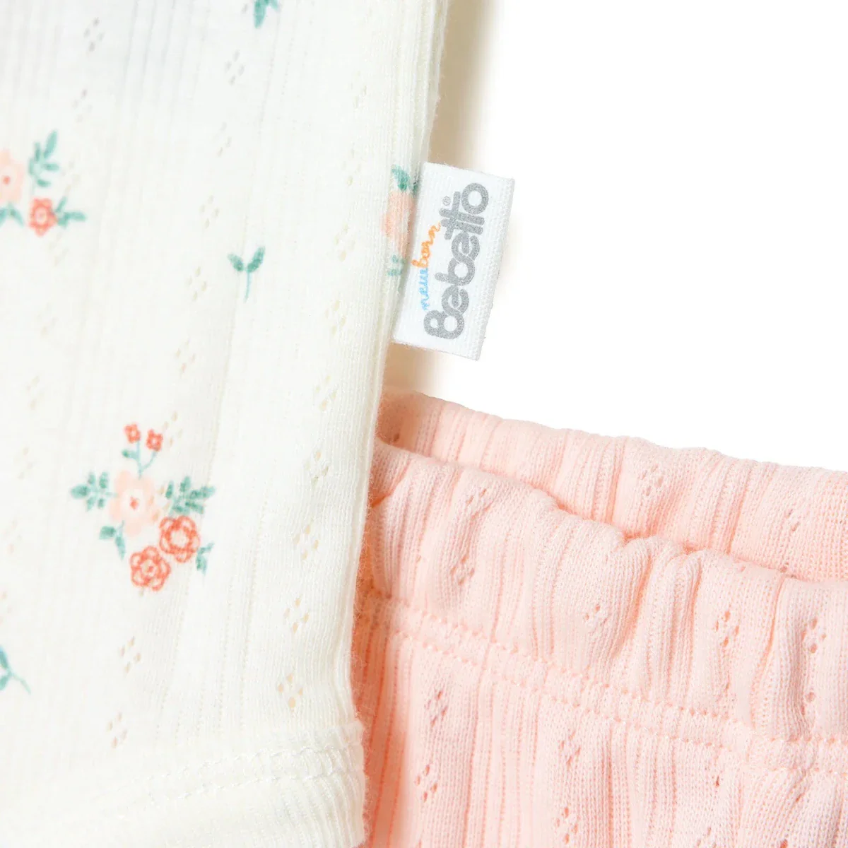 Bebetto Girls Bodysuit & Footless Bottom Set Floral Print - Pink - Image 7