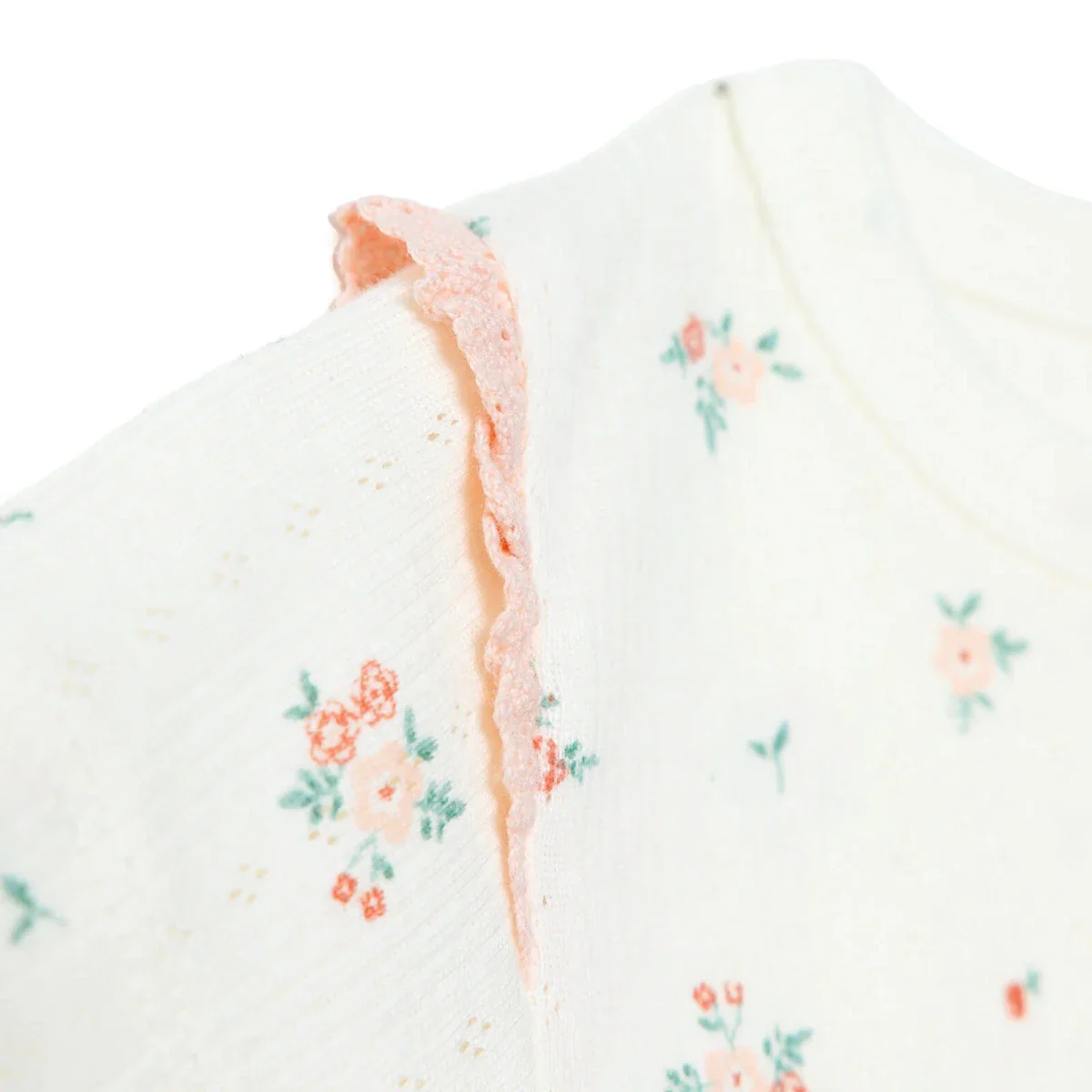 Bebetto Girls Bodysuit & Footless Bottom Set Floral Print - Pink - Image 8
