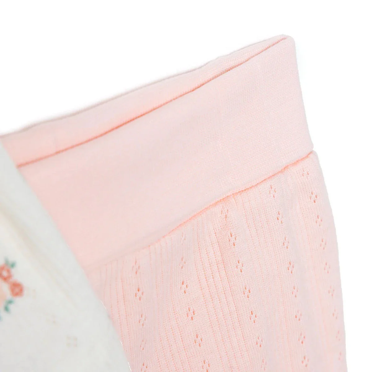 Bebetto Girls Cardigan & Footed Trousers Set Floral Print - Pink - Image 7