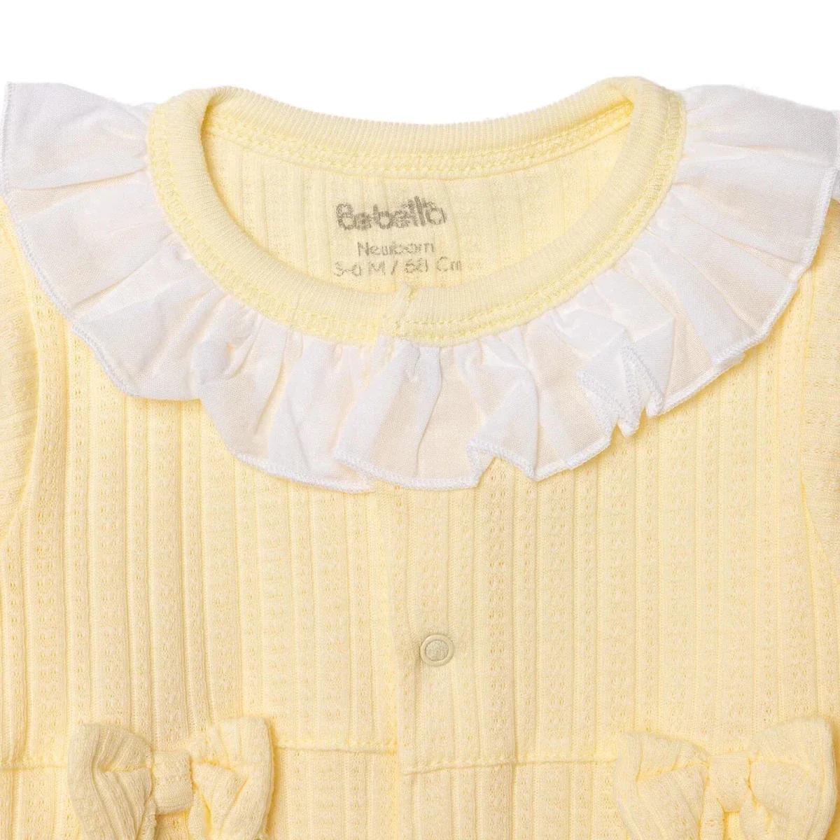 Bebetto Girls Footed Sleepsuit Sweet Princess - Yellow - Image 4