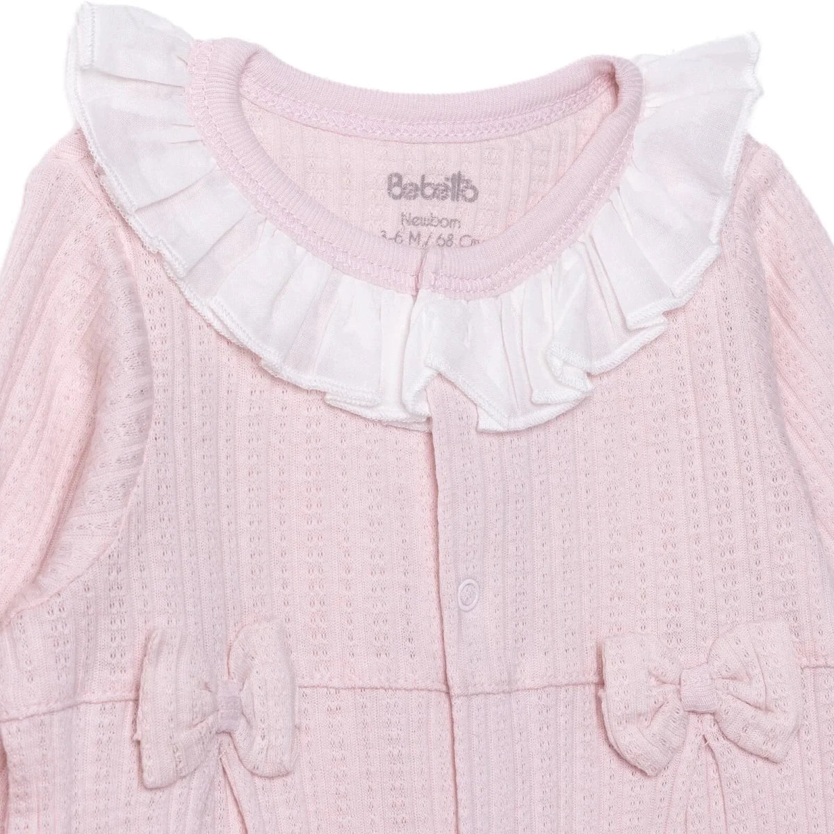 Bebetto Girls Footed Sleepsuit Sweet Princess - Pink - Image 3