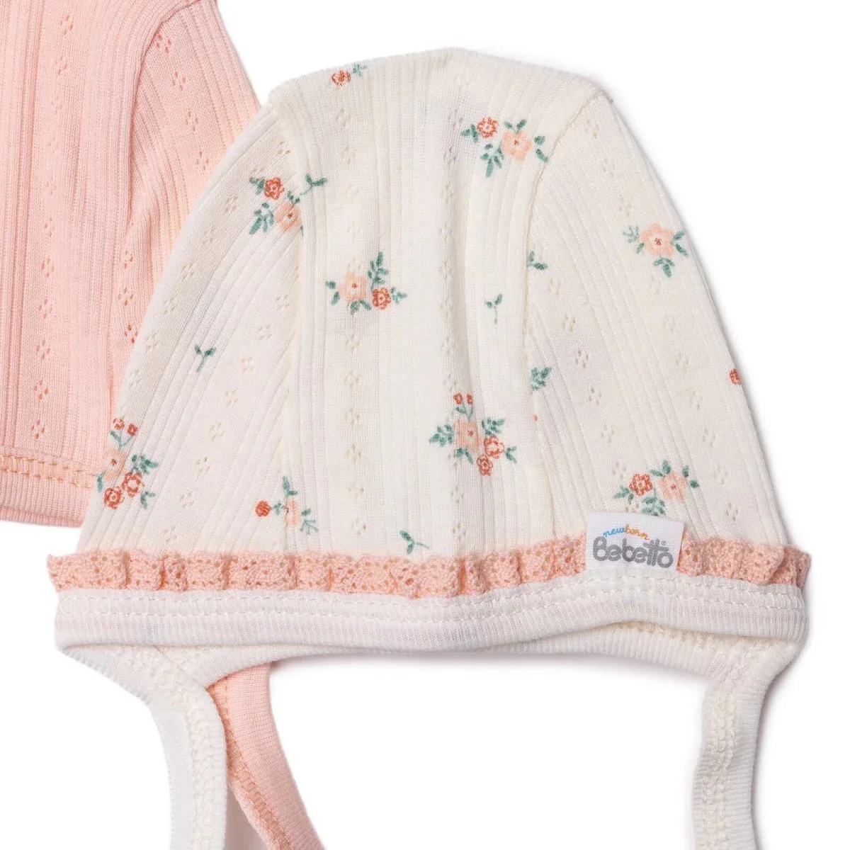 Bebetto Girls Hat Floral Print - Pink - Image 5
