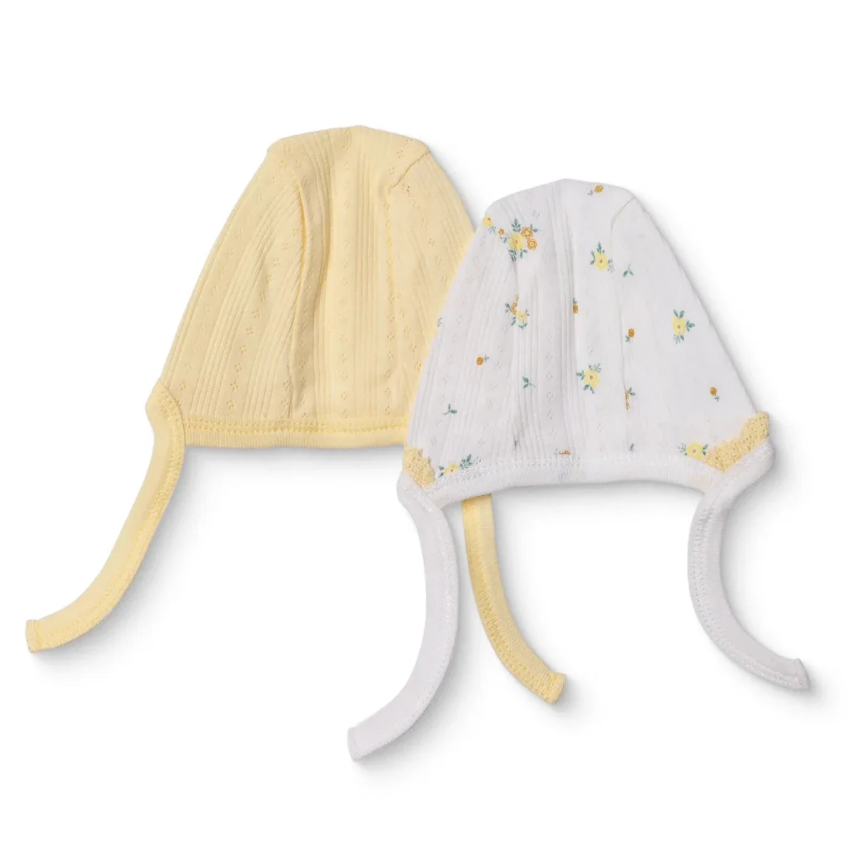 Bebetto Girls Hat Floral Print - Yellow - Image 2