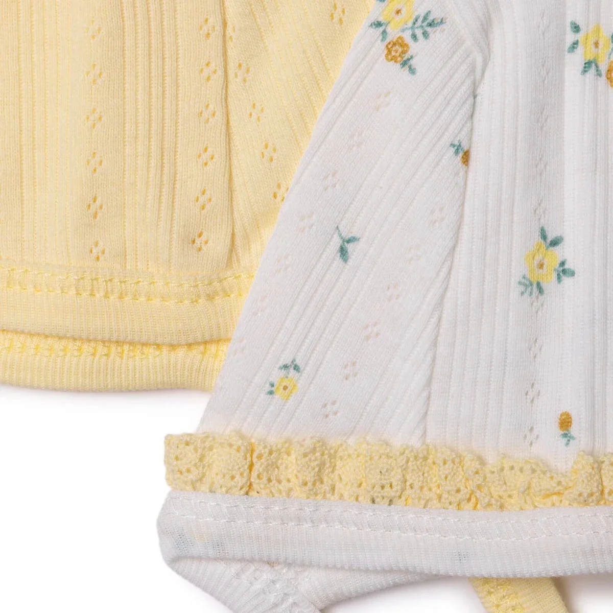Bebetto Girls Hat Floral Print - Yellow - Image 3