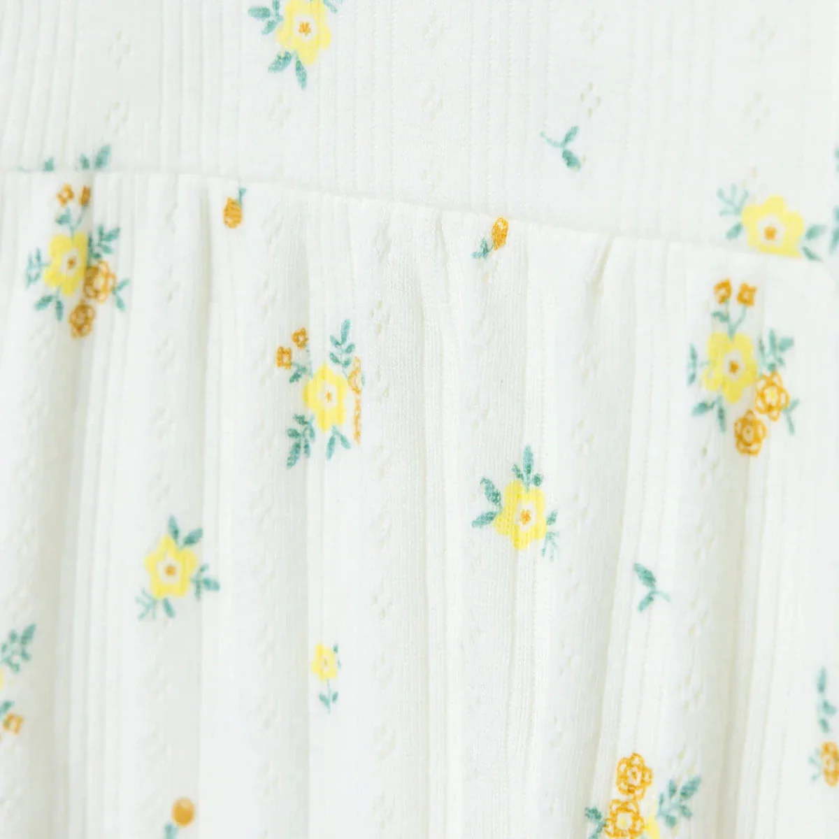 Bebetto Girls Short Romper Floral Print - Yellow - Image 7
