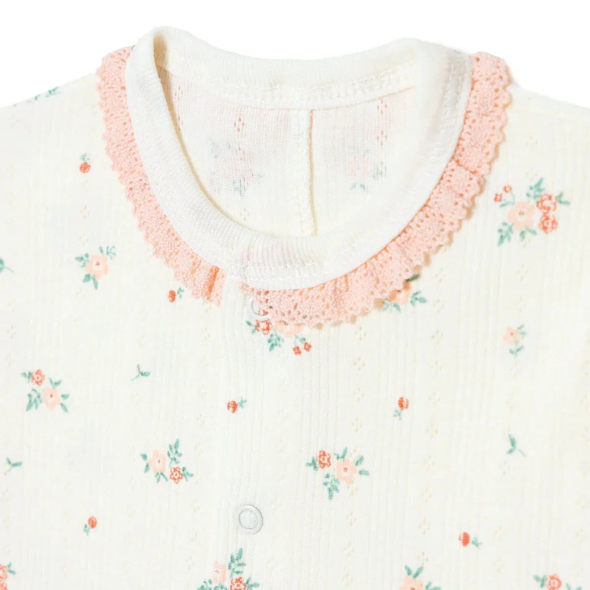 Bebetto Girls Short Romper Floral Print - Pink - Image 3