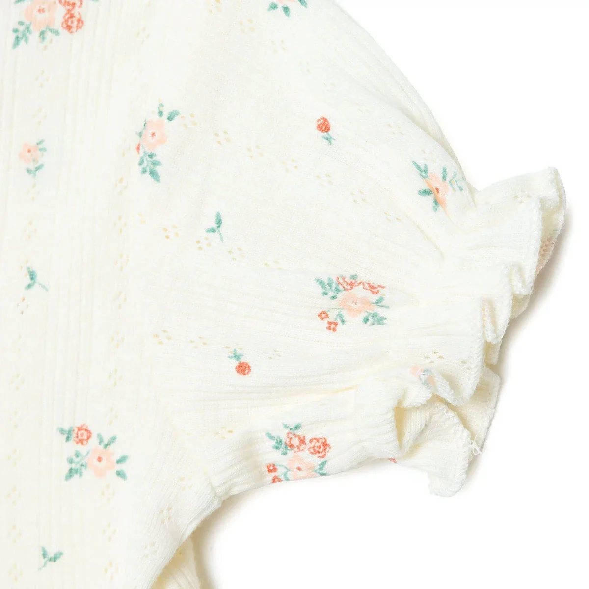 Bebetto Girls Short Romper Floral Print - Pink - Image 4