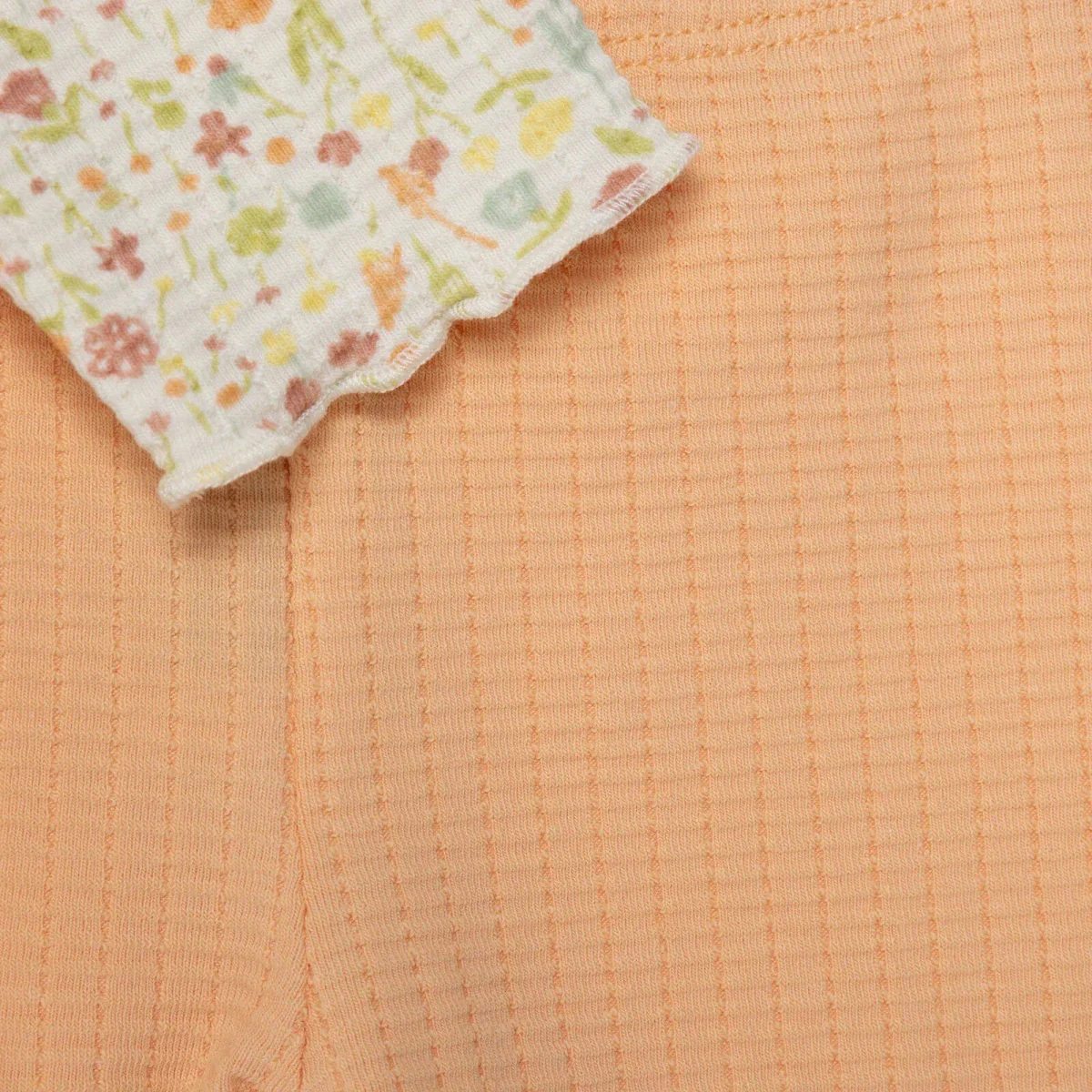 Bebetto Girls Sweatshirt & Footless Bottom Set Floral Print House Of Birds Frill Neck Full Length Lo - Salmon - Image 8