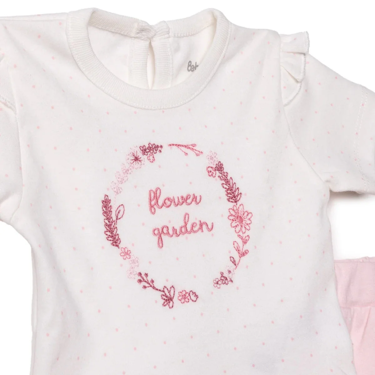 Bebetto Girls T-shirt & Shorts Set Floral Print - Pink - Image 3