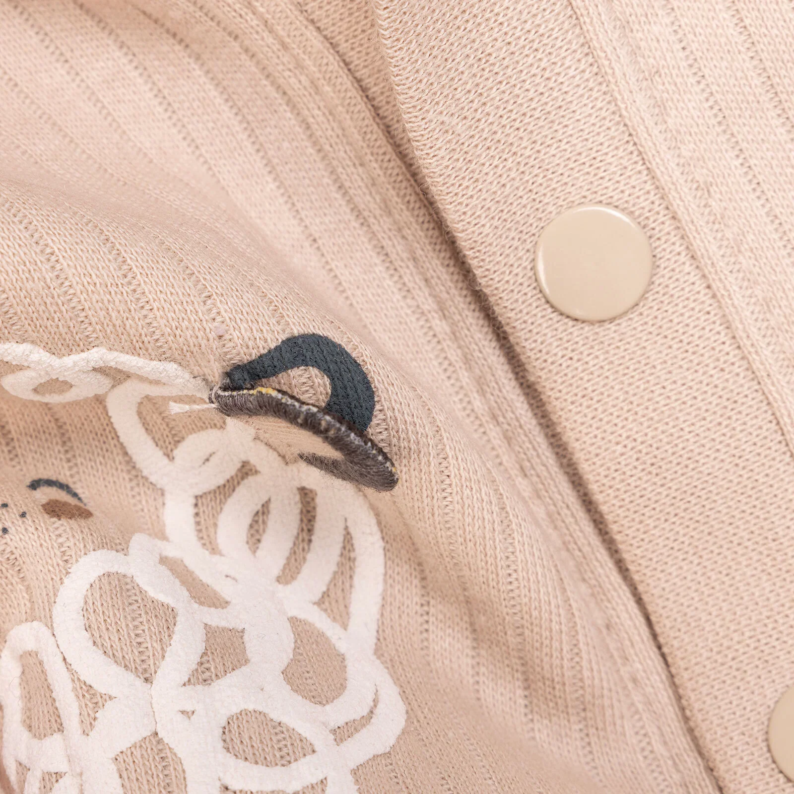Bebetto Newborn Baby Girl Cardigan - Beige - Image 7
