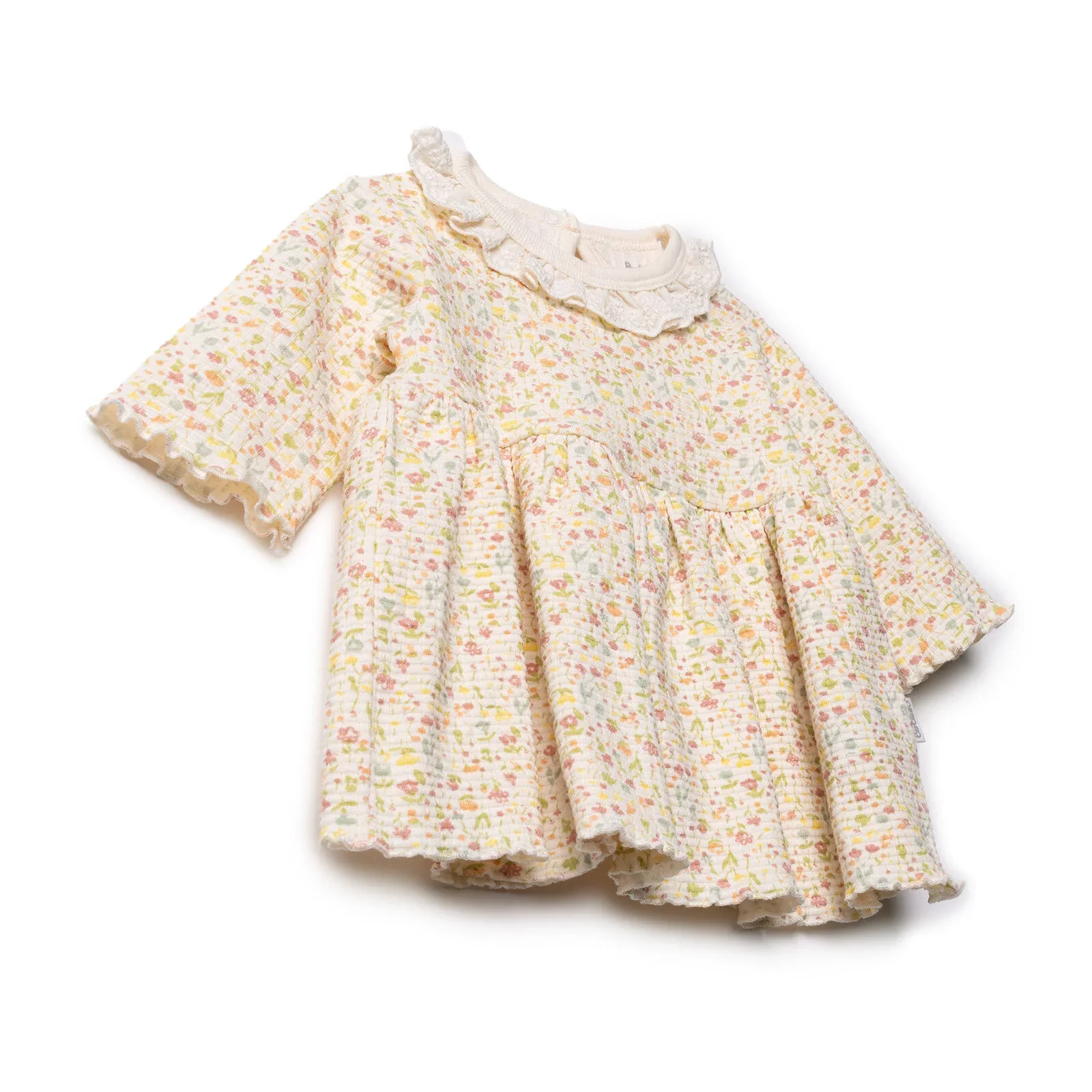 Bebetto Newborn Dress - Salmon - Image 3