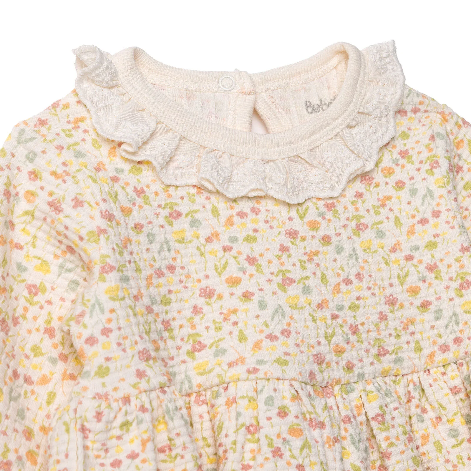 Bebetto Newborn Dress - Salmon - Image 4