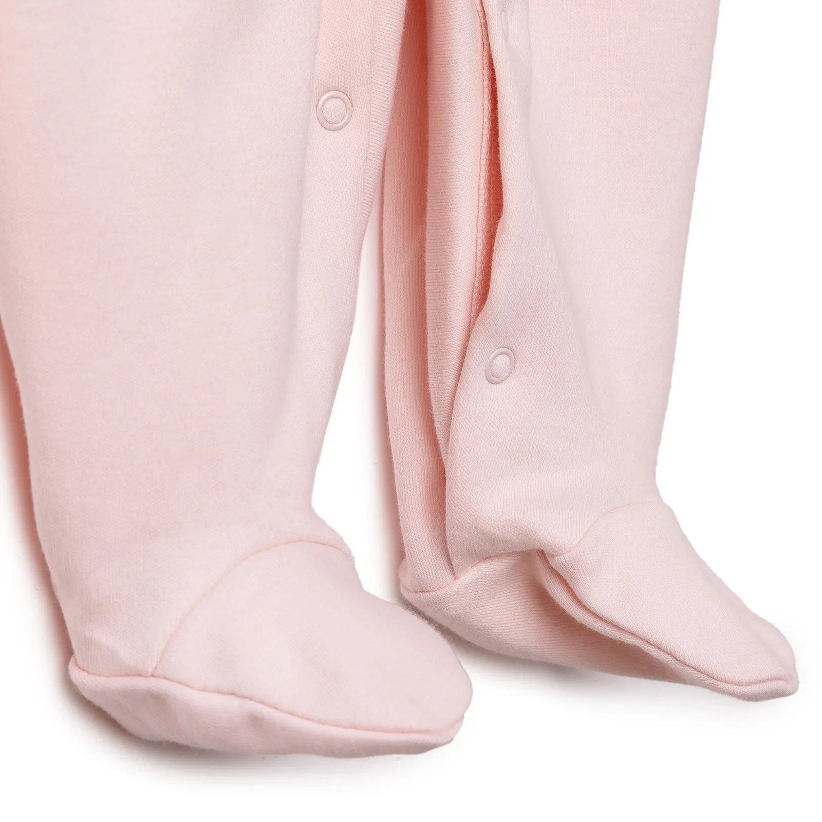 Bebetto Newborn Footed Jumpsuit - Pink - Image 5
