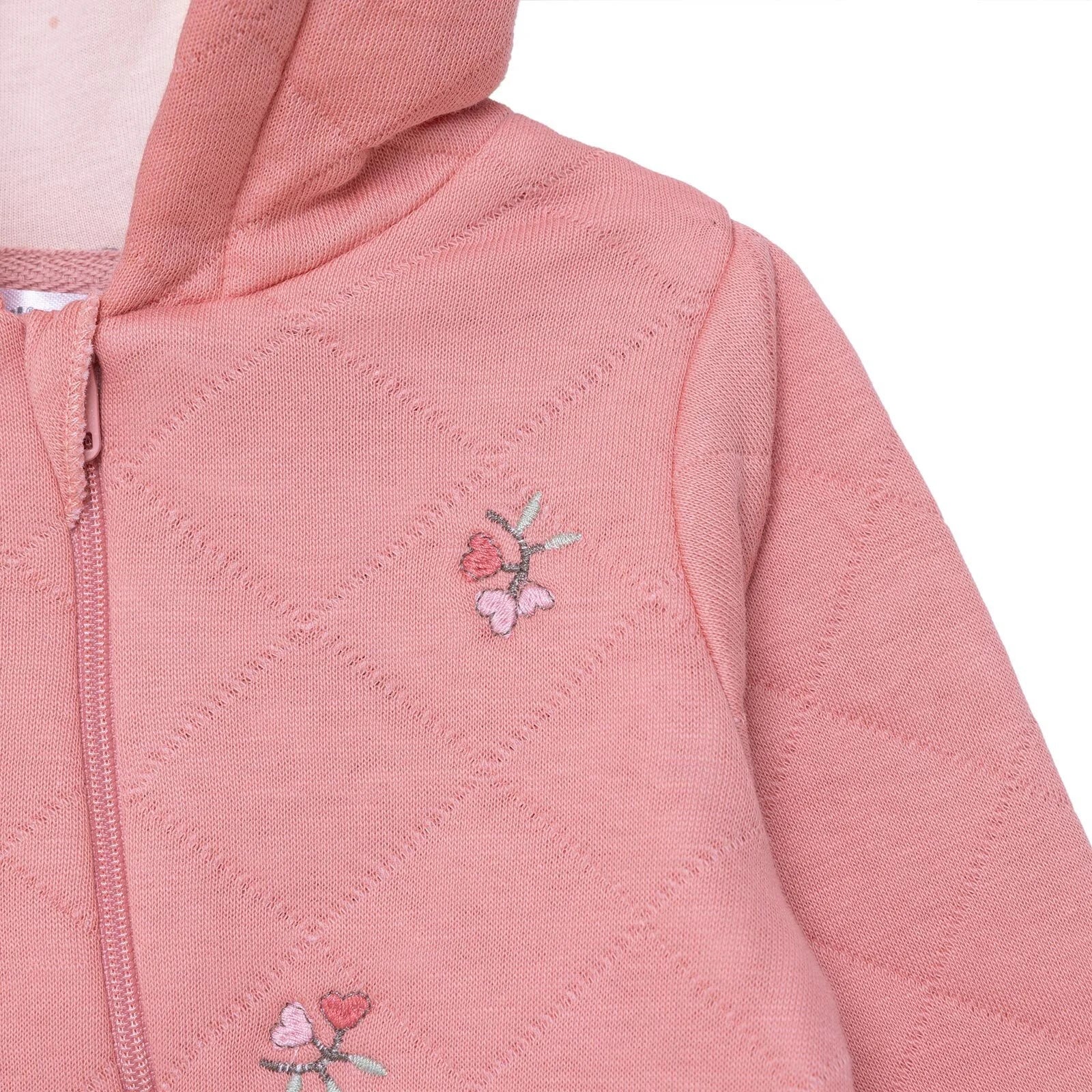 Bebetto Newborn Footless Jumpsuit - Light Rose - Image 4