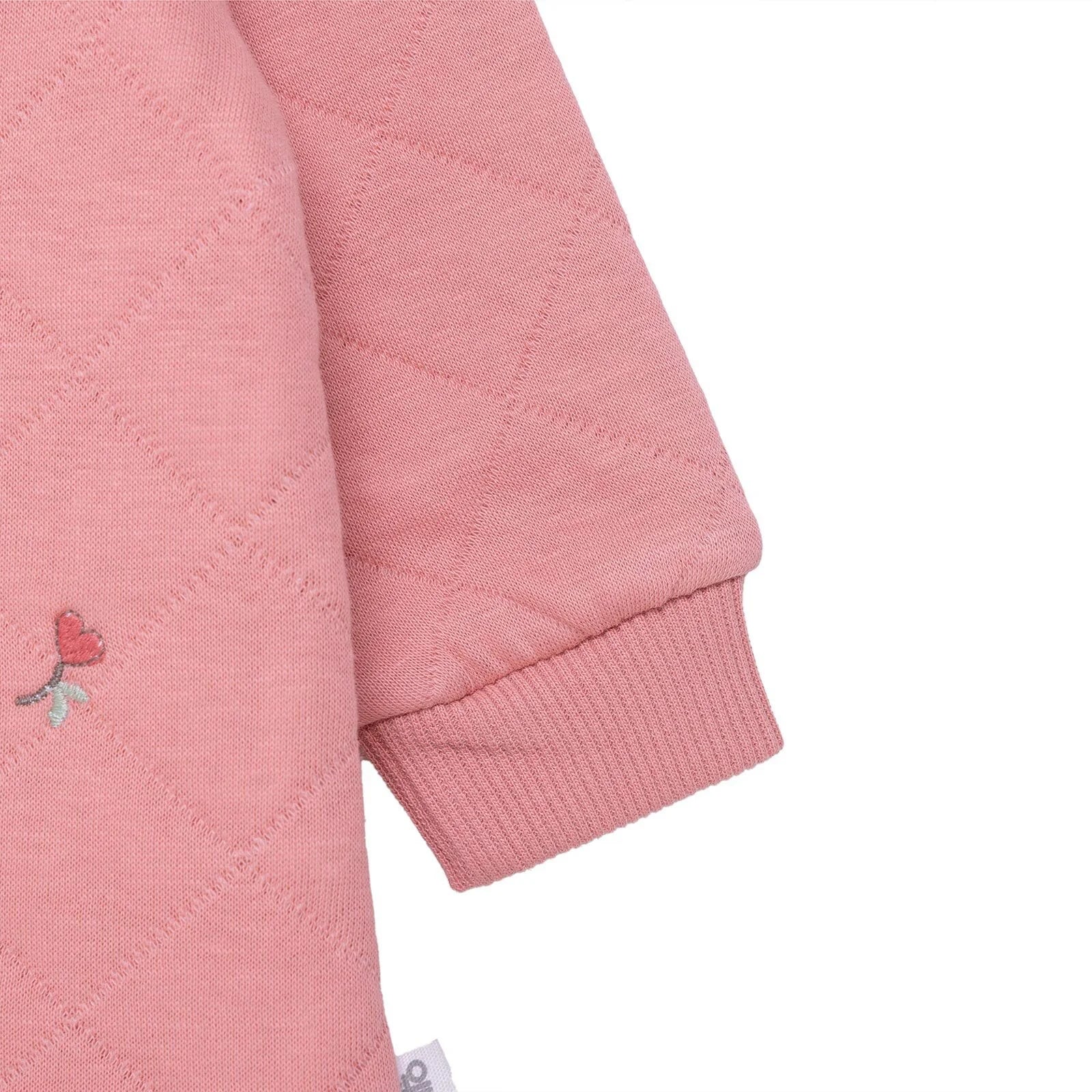 Bebetto Newborn Footless Jumpsuit - Light Rose - Image 6