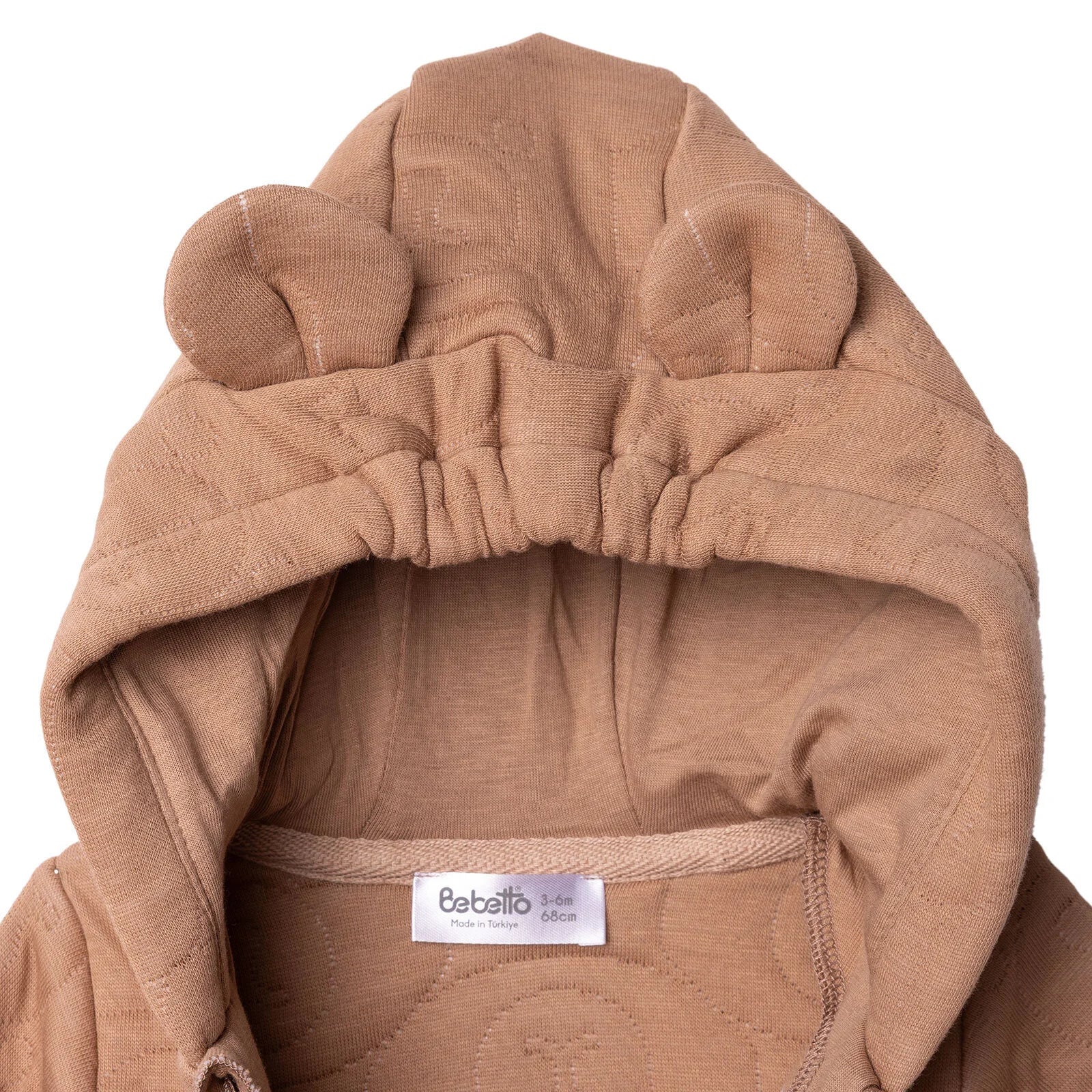Bebetto Newborn Footless Jumpsuit - Brown - Image 7