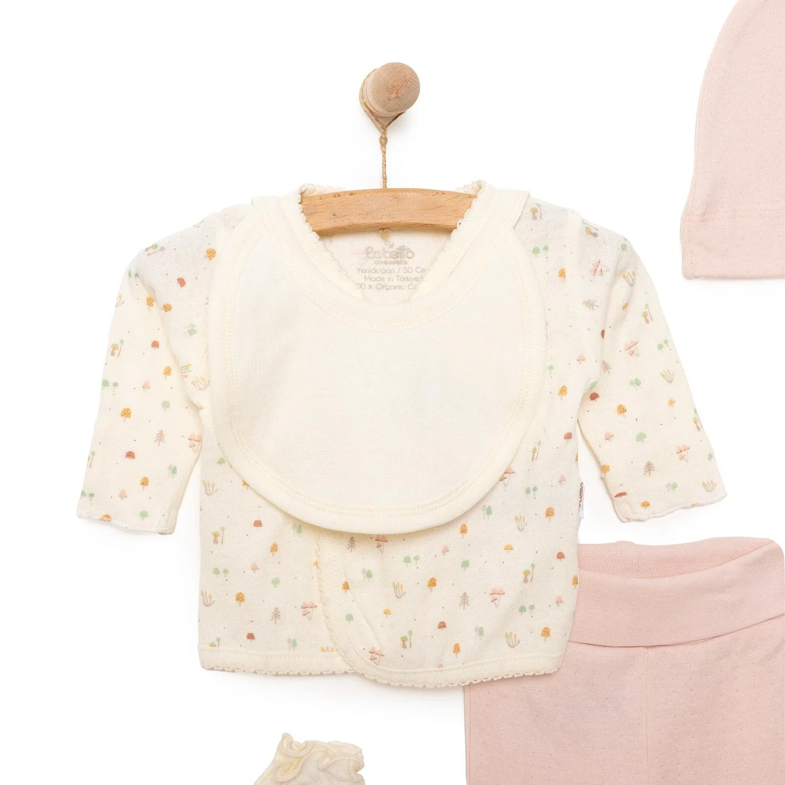 Bebetto Organic My Mushroom Girl 5 Piece Set - Light Rose - Image 3