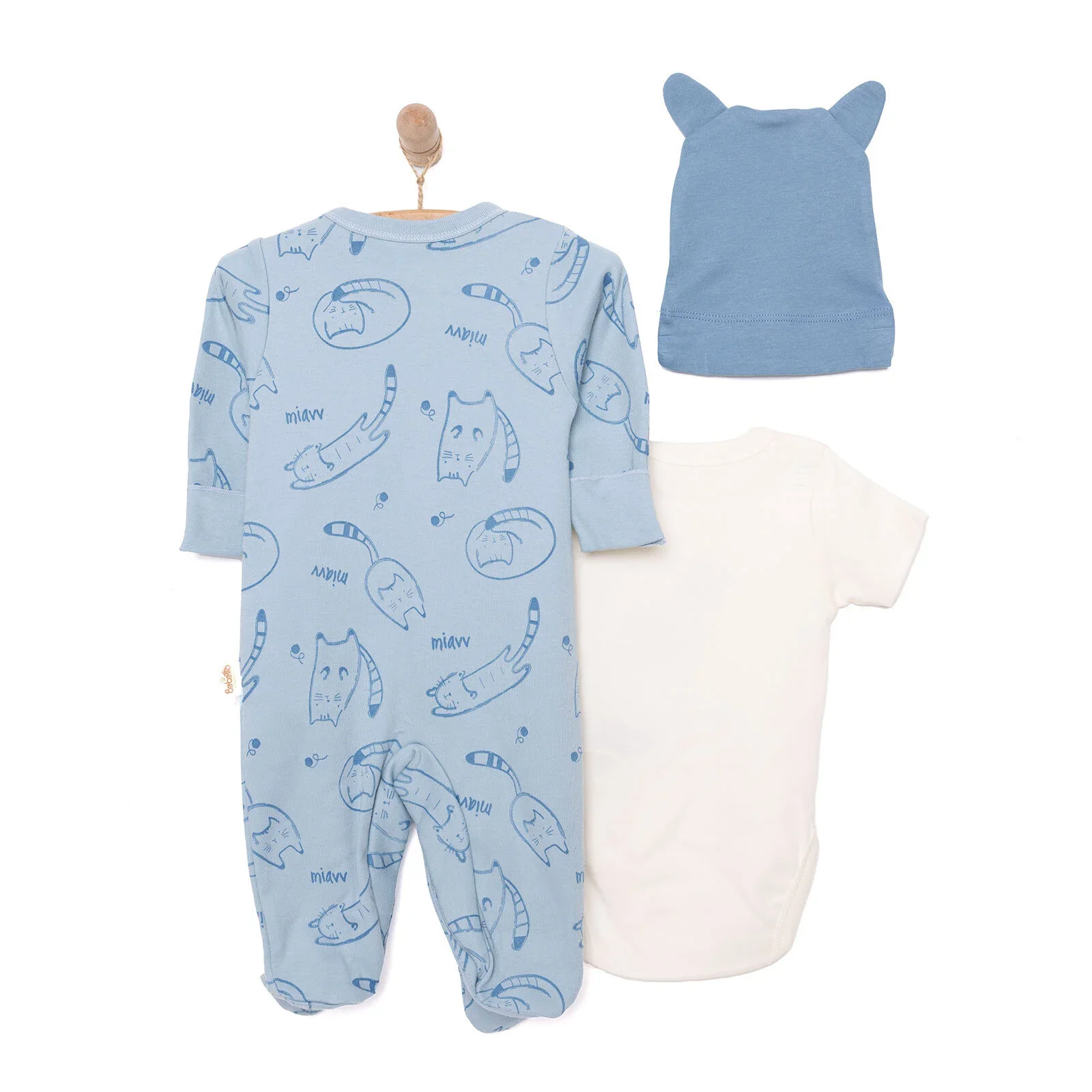 Bebetto Organic  Unisex Jumpsuit - Indigo - Image 2