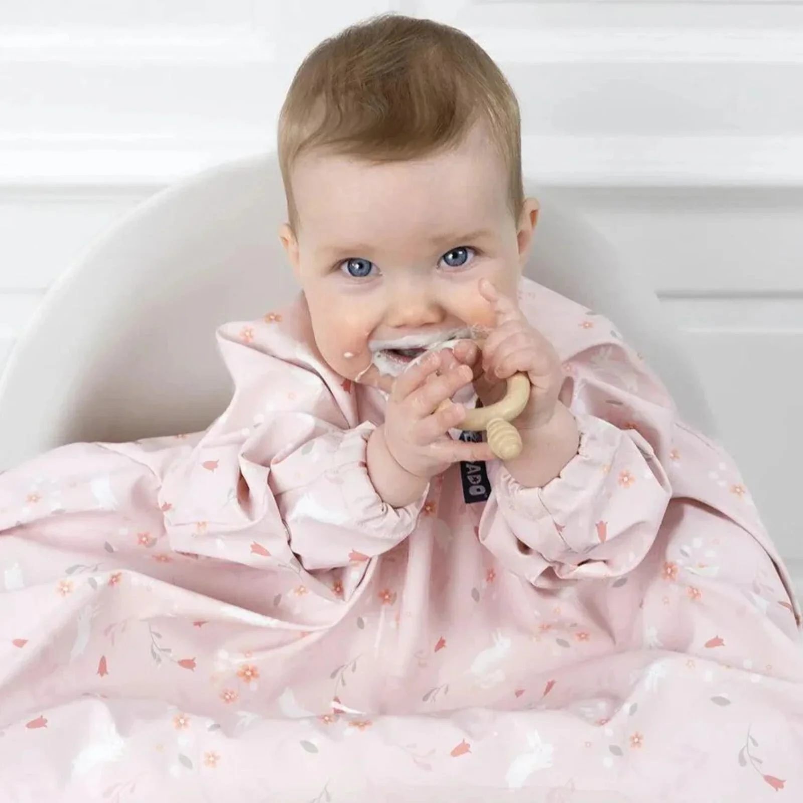 Bibado Coverall Weaning Bib - Botanical Bunnies - Image 7
