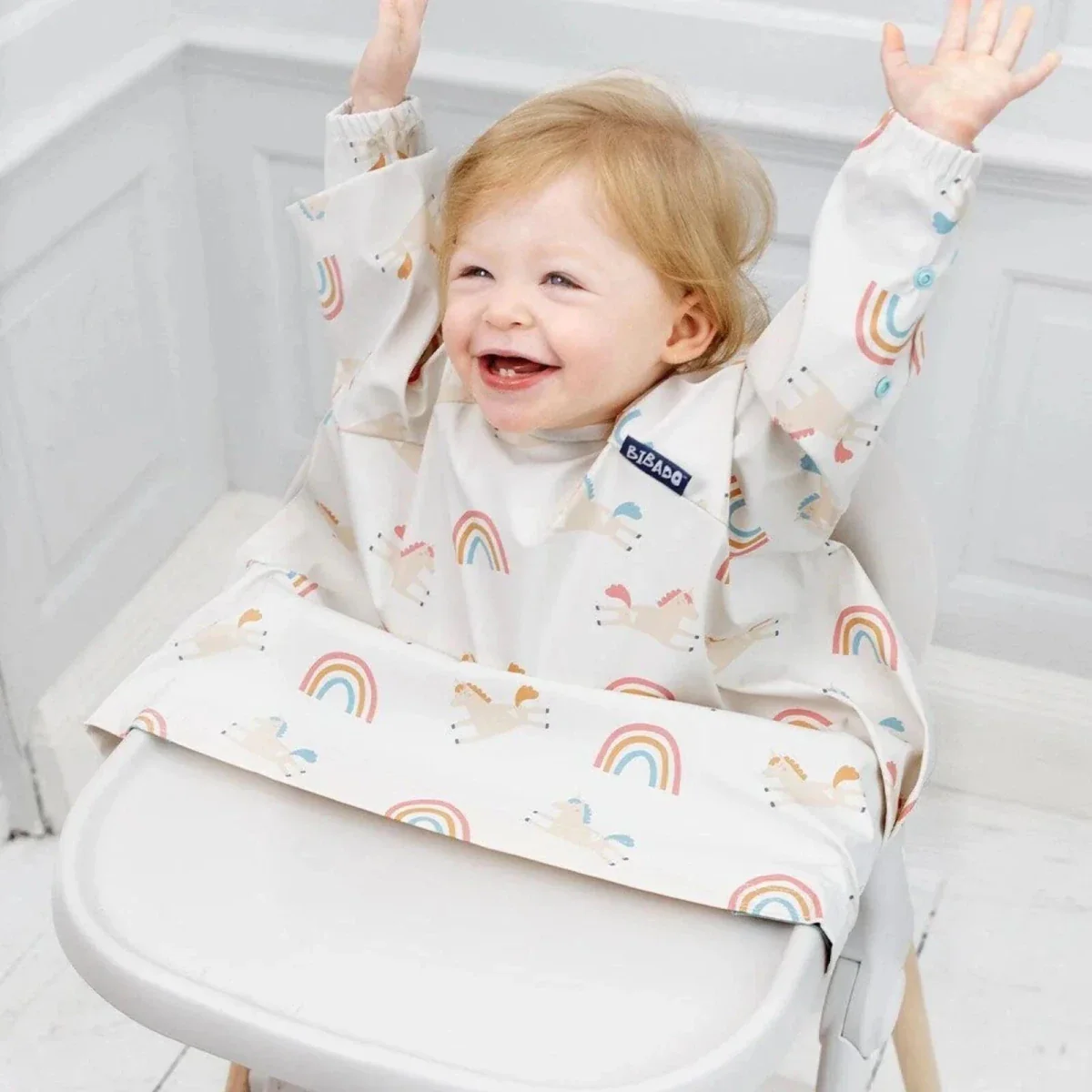 Bibado Long Sleeve Coverall Weaning Bib - Fairytale Foodies - Image 4