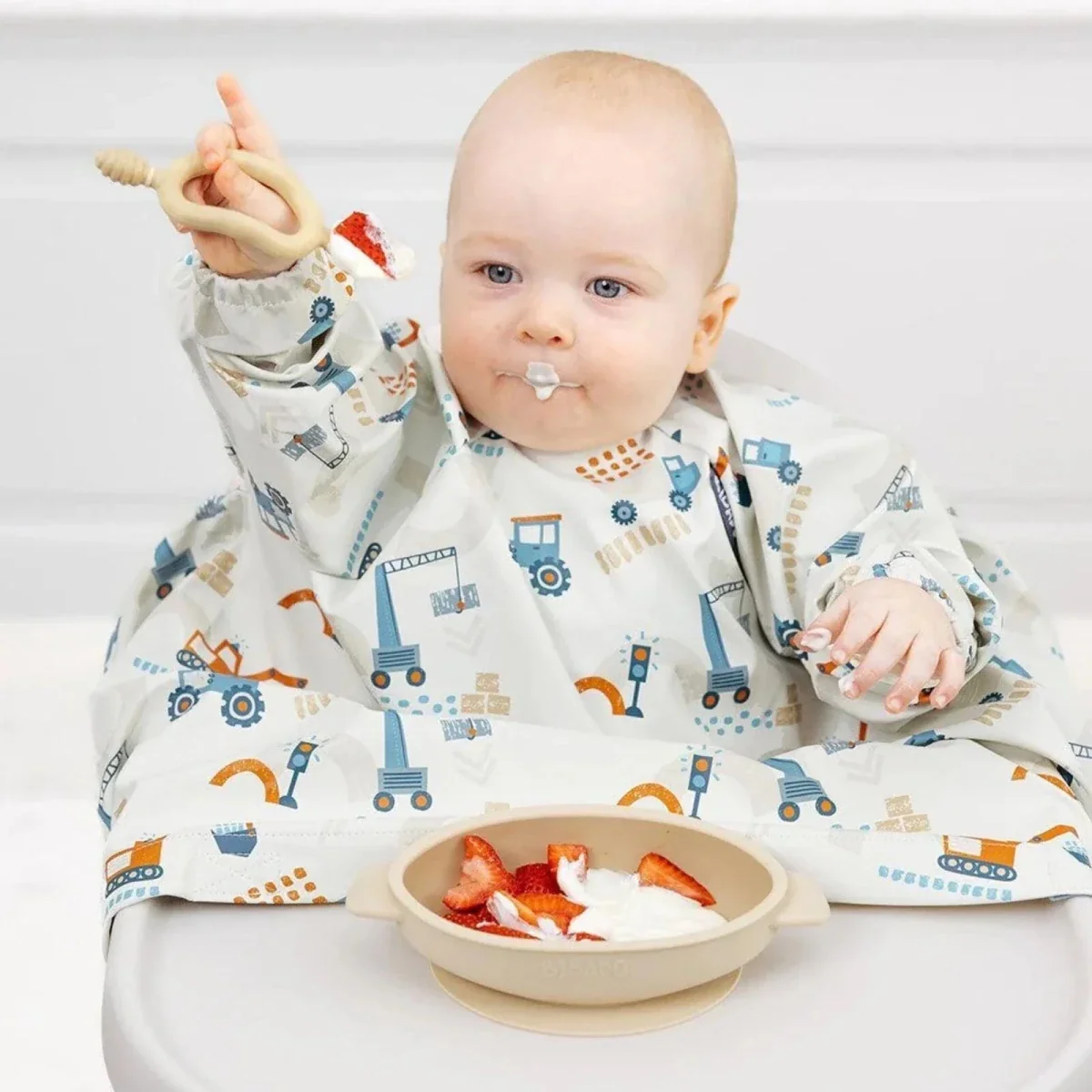 Bibado Long Sleeve Coverall Weaning Bib - Little Loader - Image 8