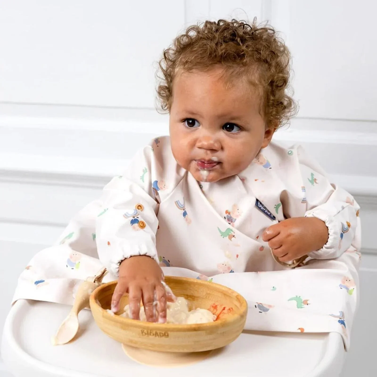 Bibado Natural Bamboo Suction Bowl - Fawn - Image 3
