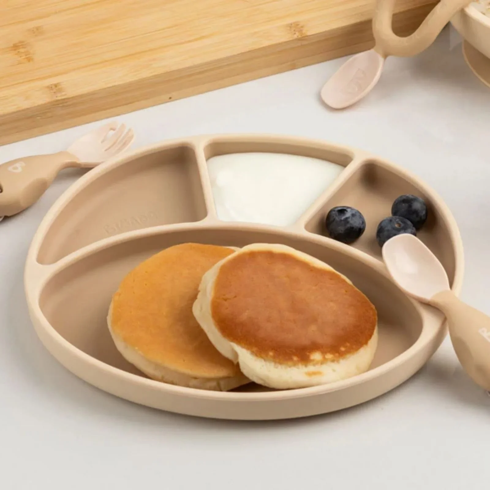 Bibado Silicone Suction Divider Plate - Fawn - Image 3