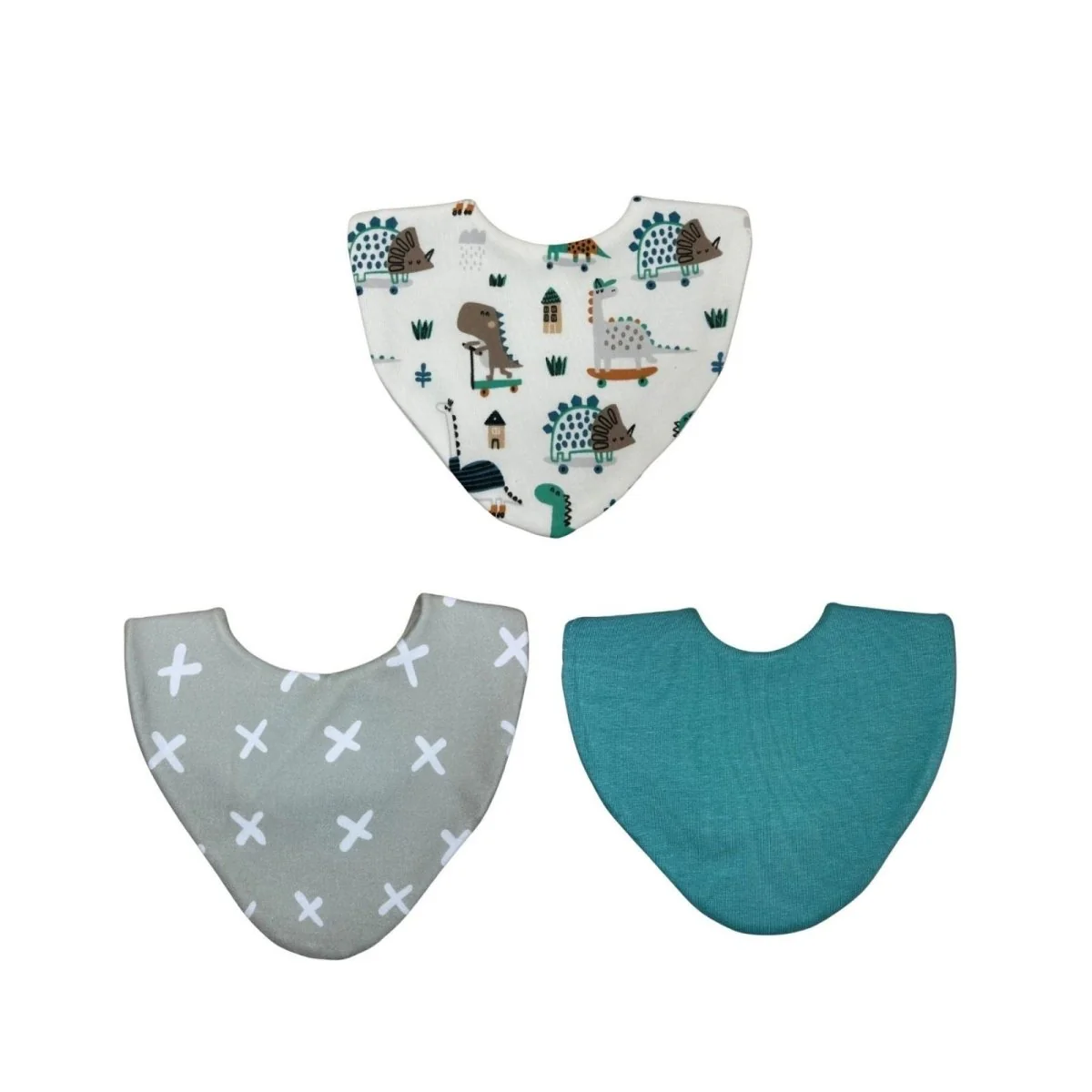 Bibbilyboo Waterproof Dribble Bib Pack of 3 - Dino