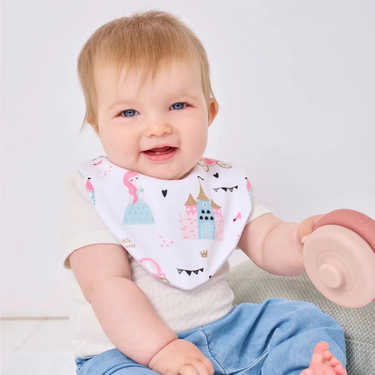 Bibbilyboo Waterproof Dribble Bib Pack of 3 - Princess - Image 6