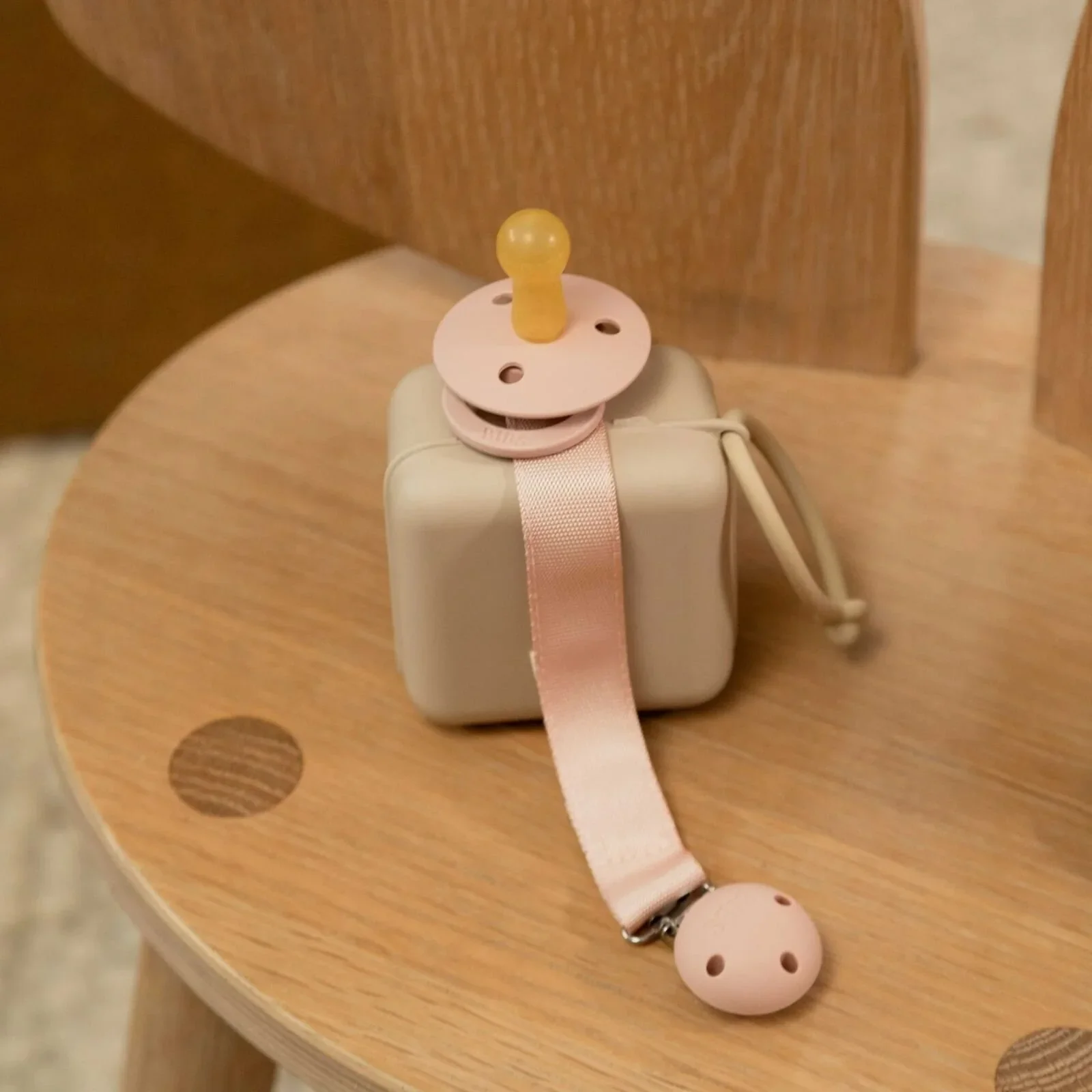 BIBS Soother Clip Ribbon - Blush - Image 6