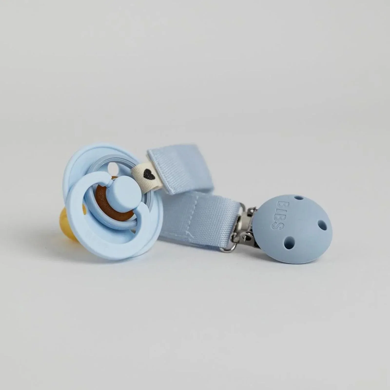 BIBS Soother Clip Ribbon - Dusty Blue - Image 2