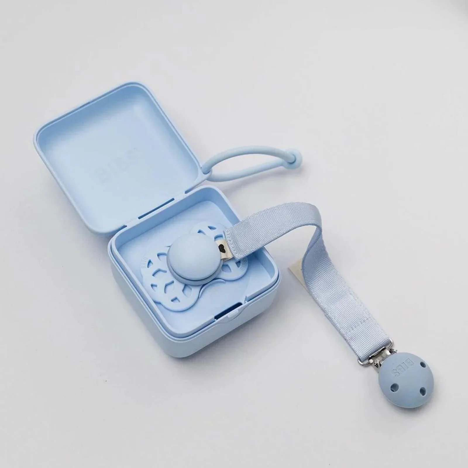 BIBS Soother Clip Ribbon - Dusty Blue - Image 3