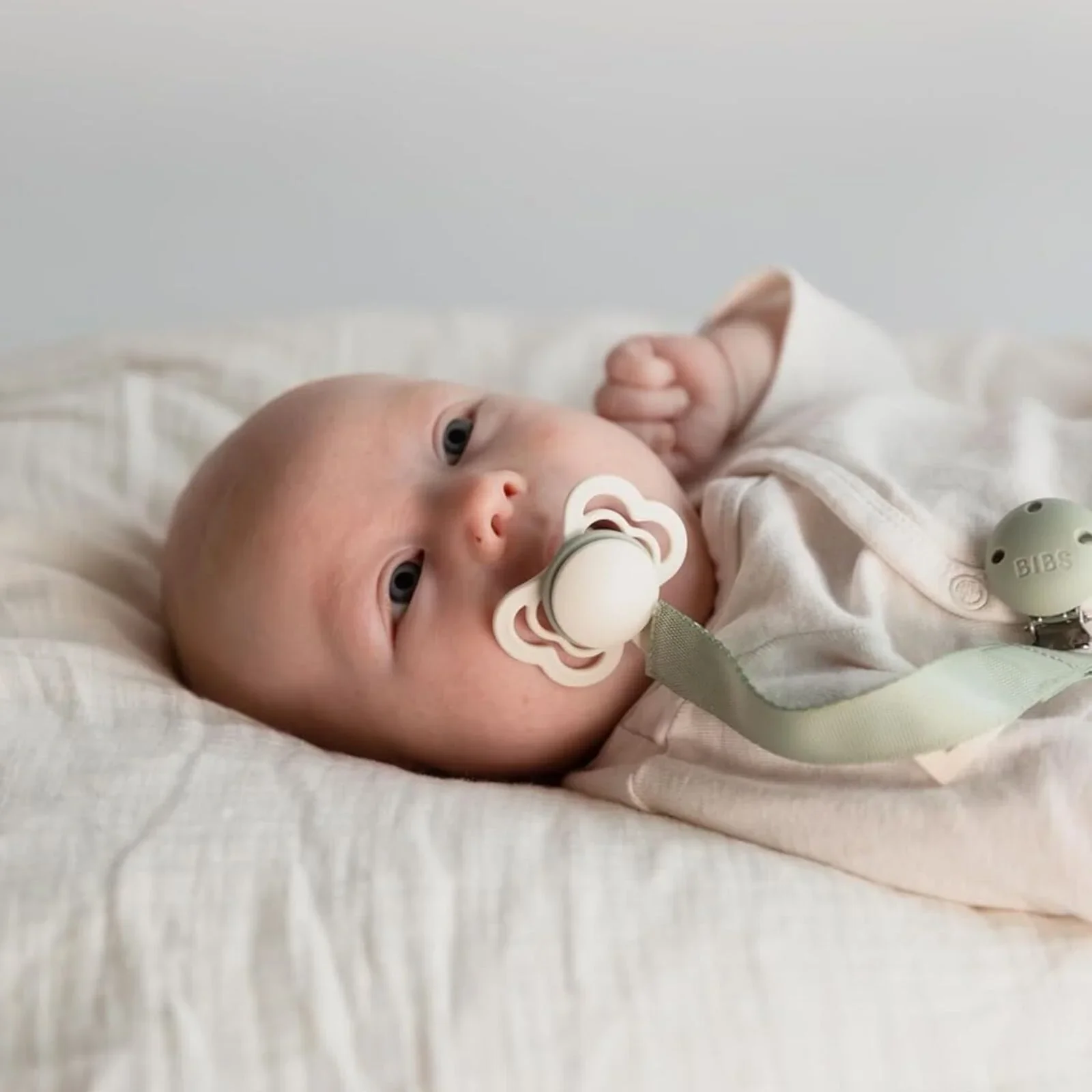 BIBS Soother Clip Ribbon - Sage - Image 4