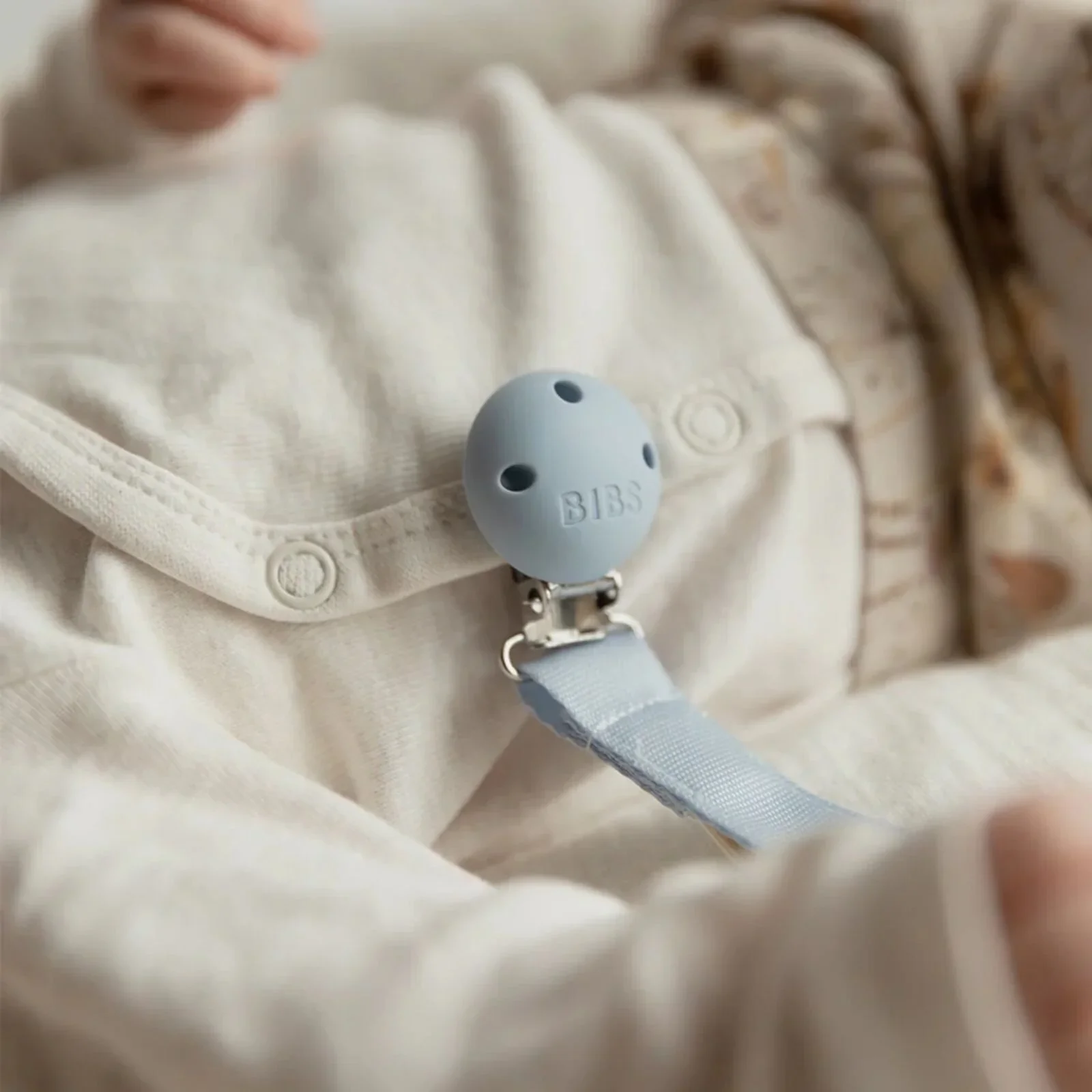 BIBS Soother Clip Ribbon - Sage - Image 6