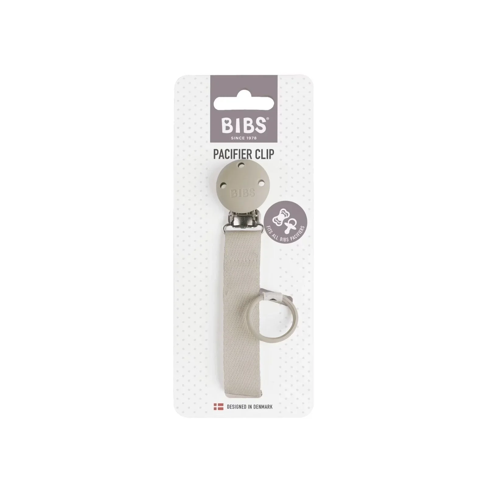 BIBS Soother Clip Ribbon - Sand - Image 3