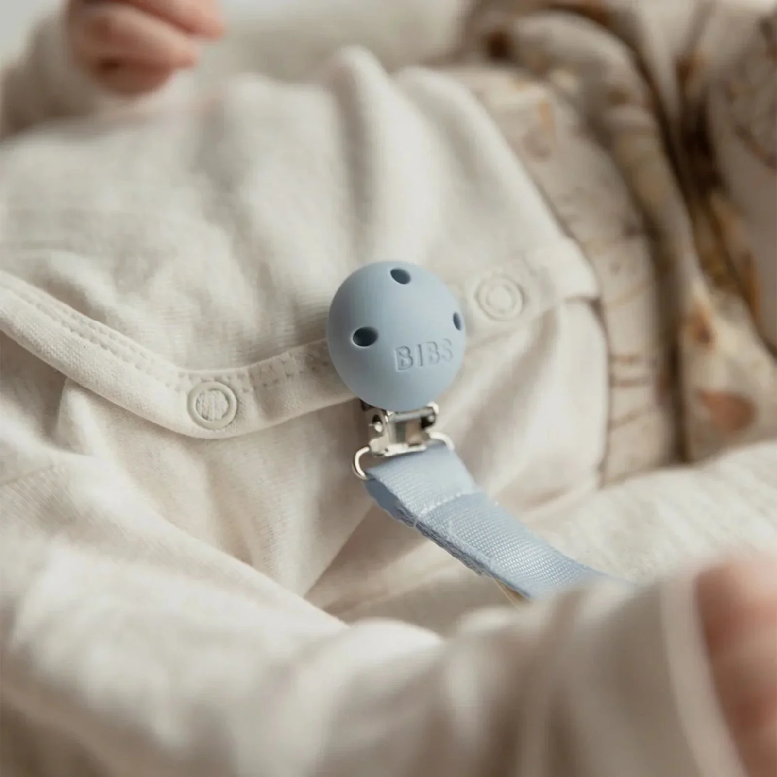 BIBS Soother Clip Ribbon - Sand - Image 5