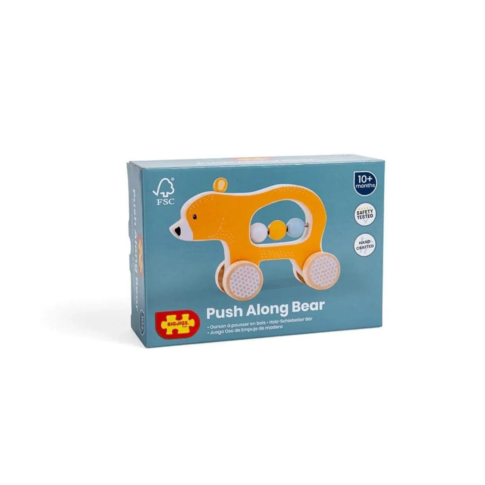 Bigjigs Toys Push Along Bear - Image 8