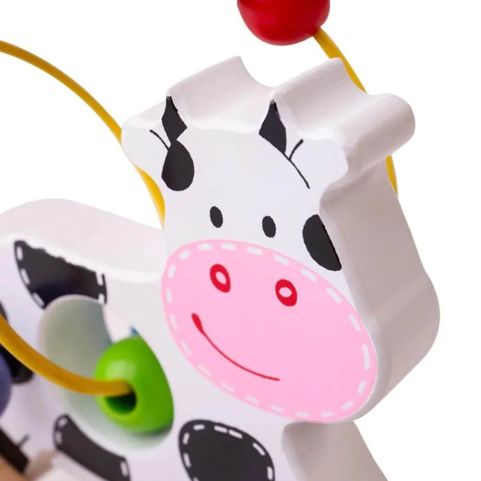 Bigjigs Toys Rocking Bead Frame Cow - Image 8