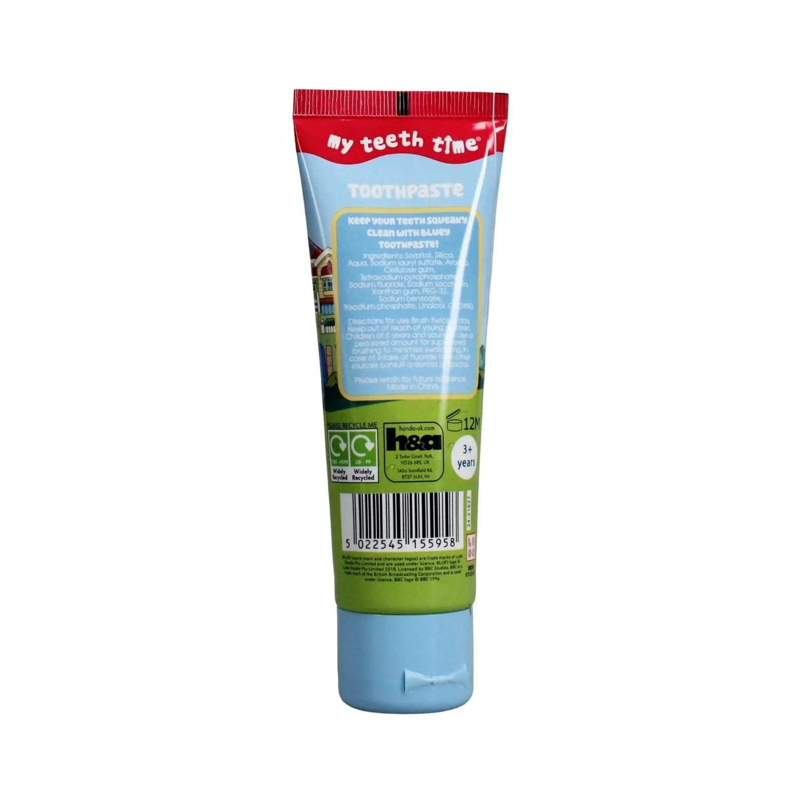 Bluey Strawberry Flavour Toothpaste 75ml - Image 2