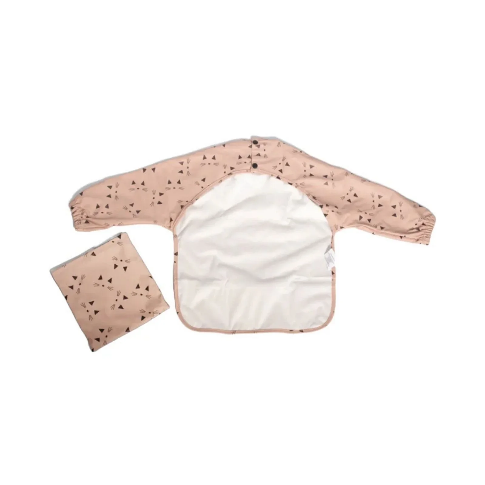 BLW Essentials Waterproof Long Sleeved Coverall Bib - Pink - Image 4