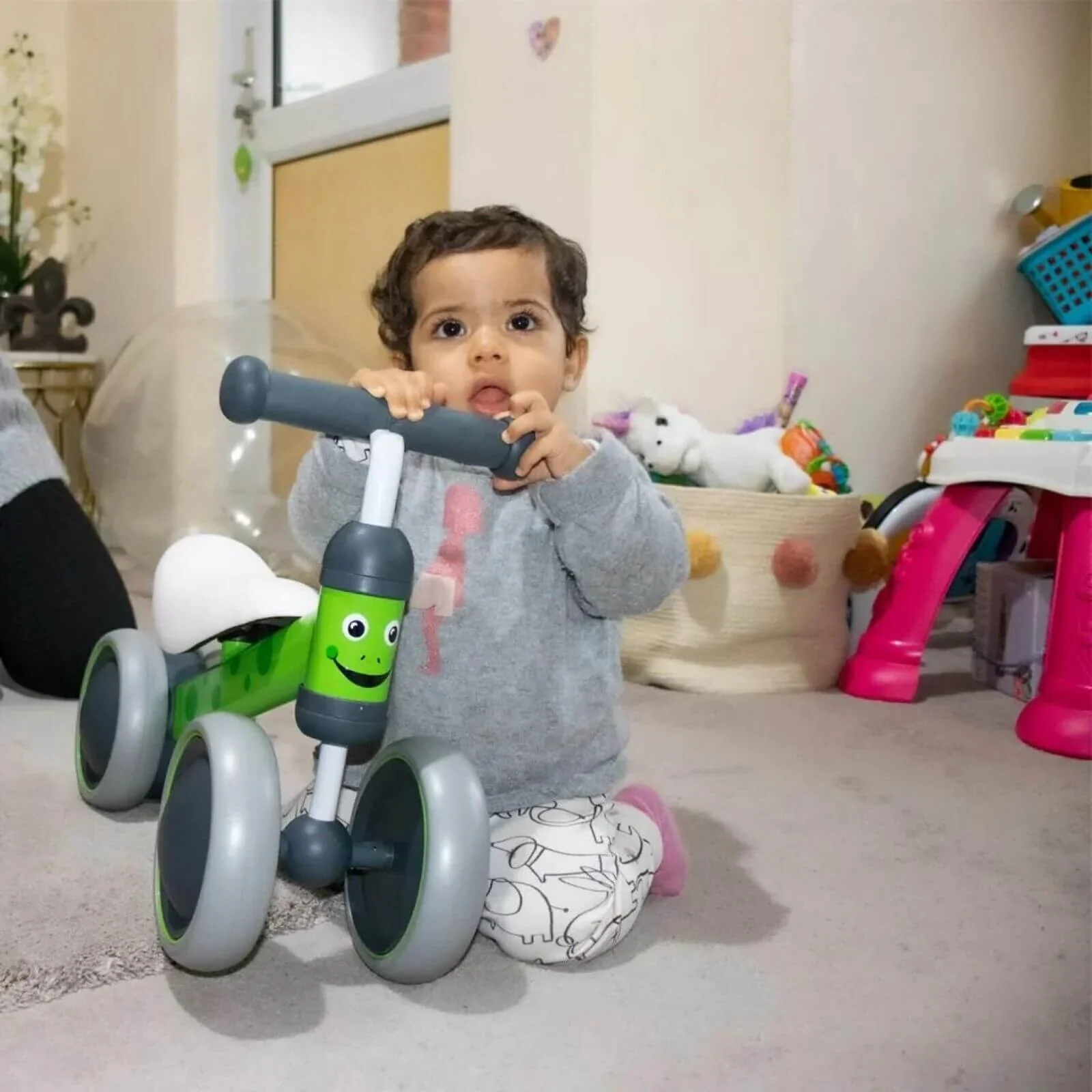 BOLDCUBE Baby Balance Bike - Green - Image 3