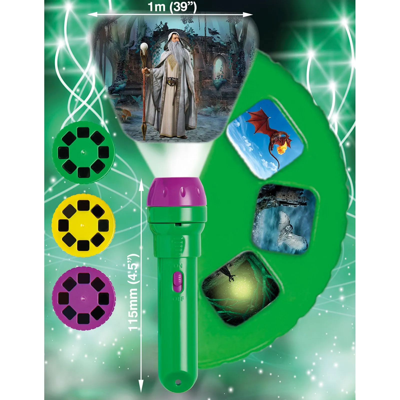 Brainstorm Torch and Projector - Wizard & Dragon - Image 3