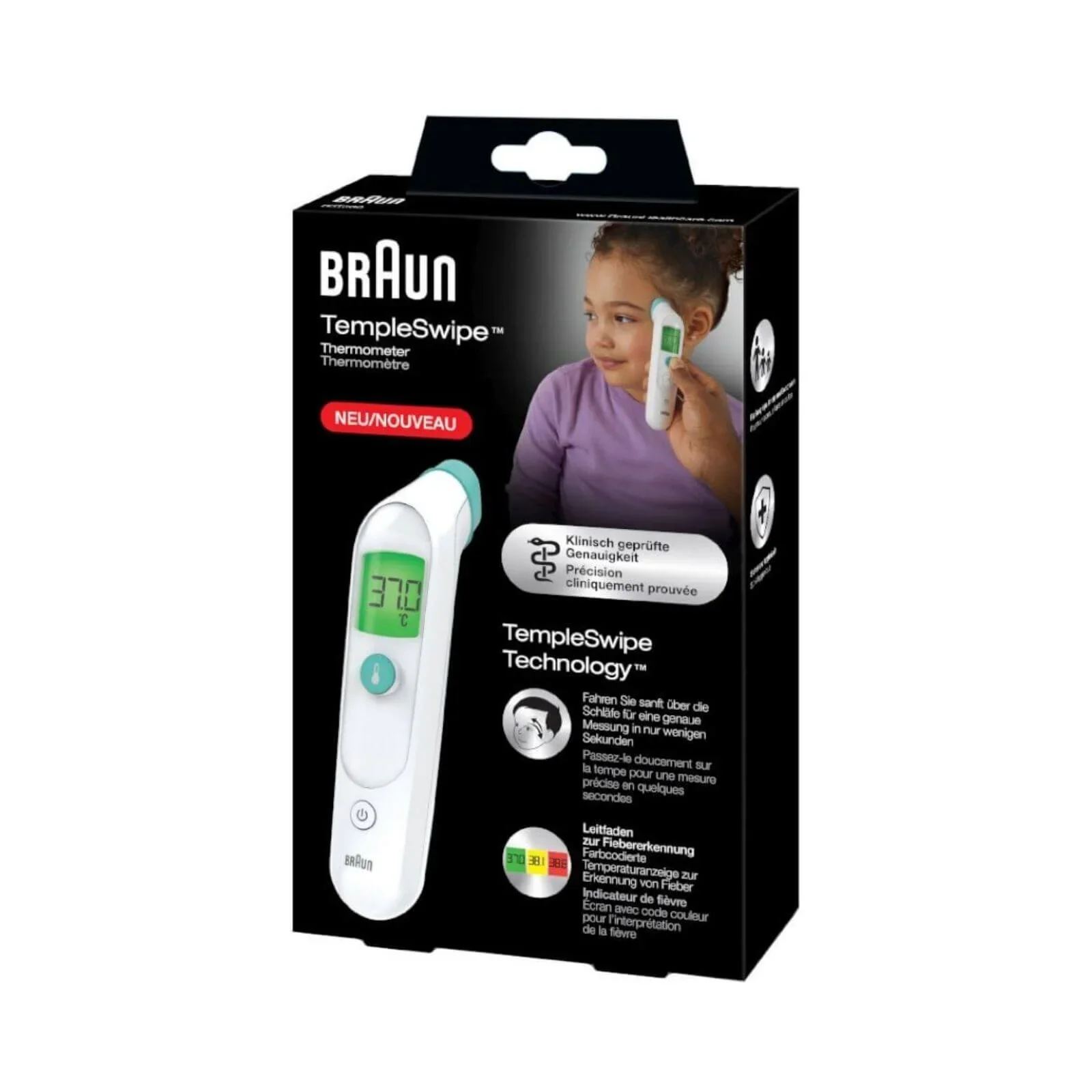 Braun BST200 TempleSwipe Forehead Thermometer - Image 8