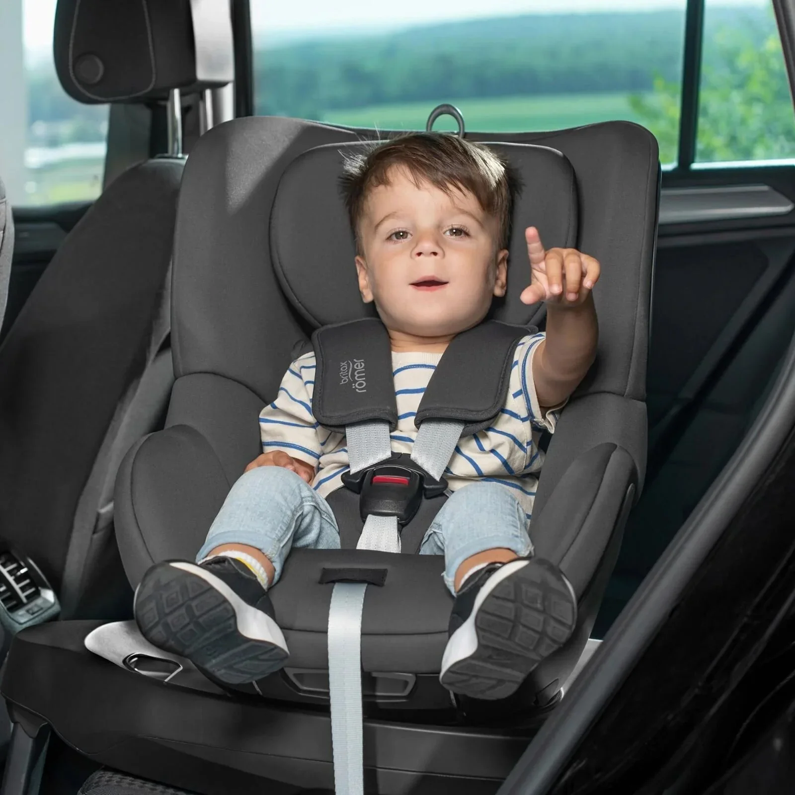 Britax Römer Dualfix M Plus 360 Spin Car Seat - Midnight Grey - Image 6